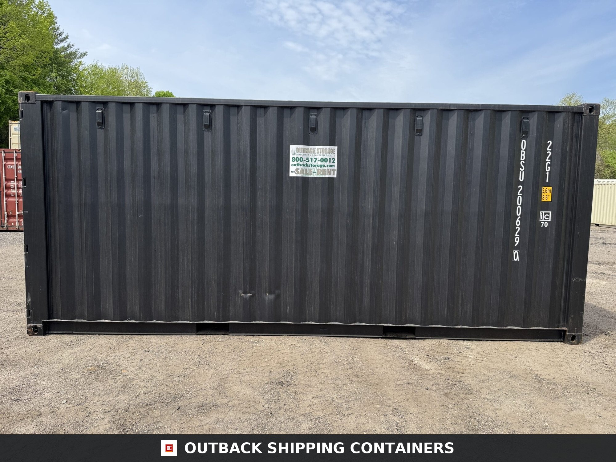 20ft New Shipping Container – Wind & Watertight – Black — 20ft — new (image 7 of 12)