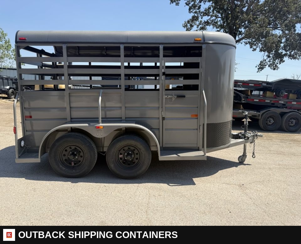2027 WW AA 5X12 Livestock Stock Combo Trailer for sale — front exterior view