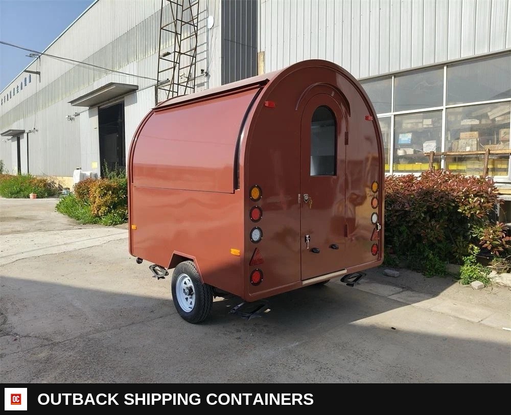 Food Trailer Hotdog Mobile Catering Food Truck New 2026 — Serving Window And Hatch | Outback Shipping Containers Food Trailer Hotdog Mobile Catering Food Truck New 2026 for sale — serving window and hatch