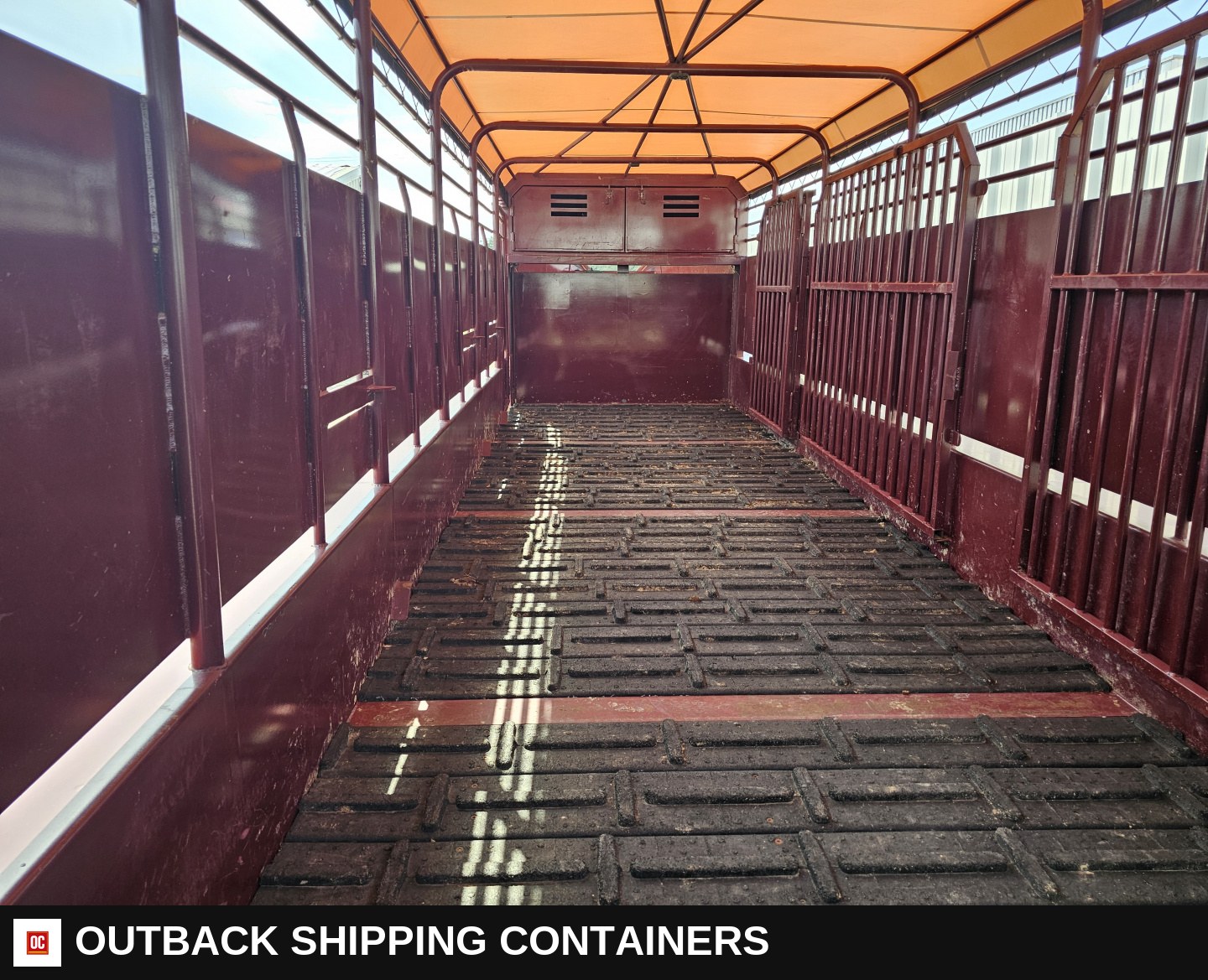 2024 Other 6’8"X24' Stock / Stock Combo Trailer — Rear Doors And Gate | Outback Shipping Containers 2024 Other 6’8"X24' Stock / Stock Combo Trailer for sale — rear doors and gate