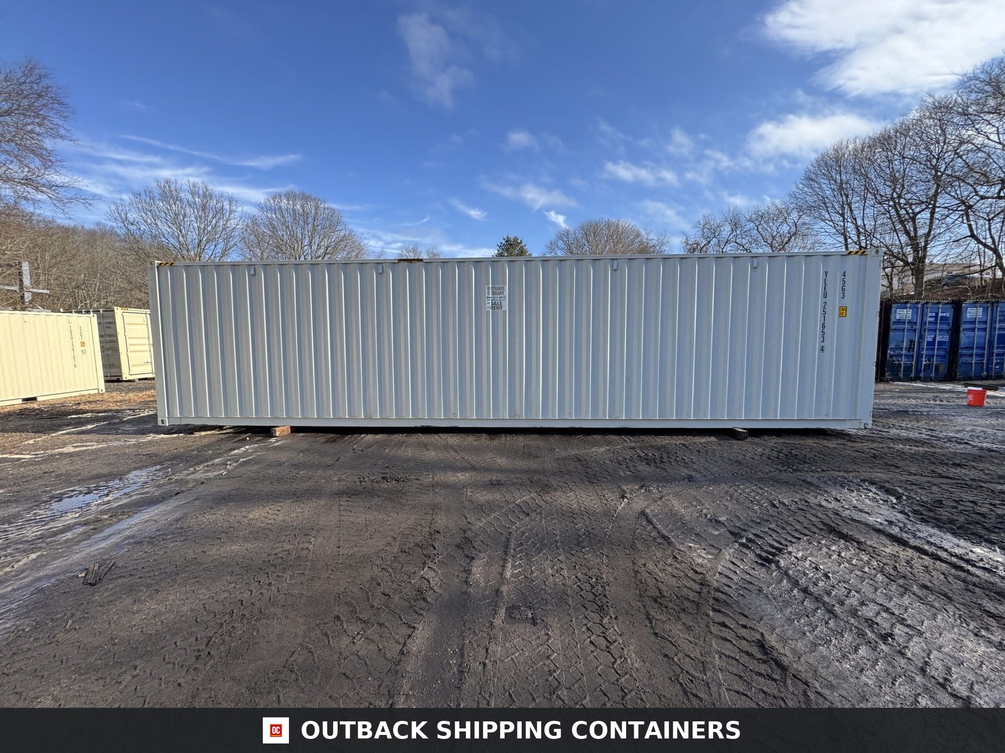 40ft New High Cube Shipping Container – Wind & Watertight – Lt Gray — 40ft — new (image 9 of 12)