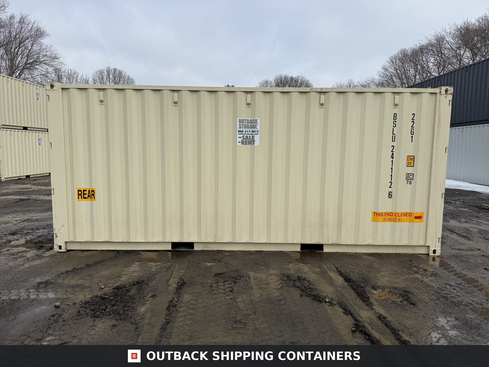 20ft New Shipping Container – Wind & Watertight – Beige — 20ft — new (image 9 of 12)