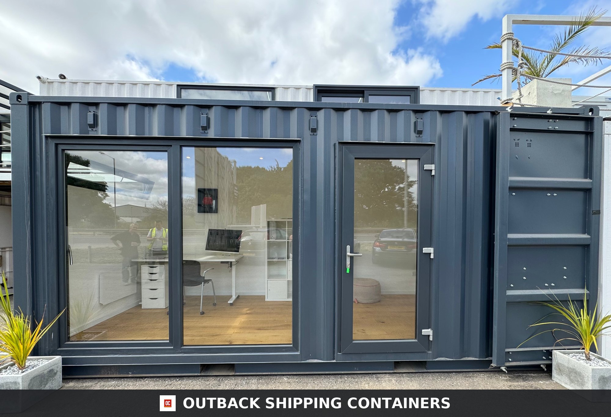20x8ft CUSTOM SHIPPING CONTAINER CONVERSION — Interior Detail | Outback Shipping Containers 20x8ft CUSTOM SHIPPING CONTAINER CONVERSION — Portable Building — Garden Office — No 935 — 20X8FT — Refurbished (image 6 of 29)