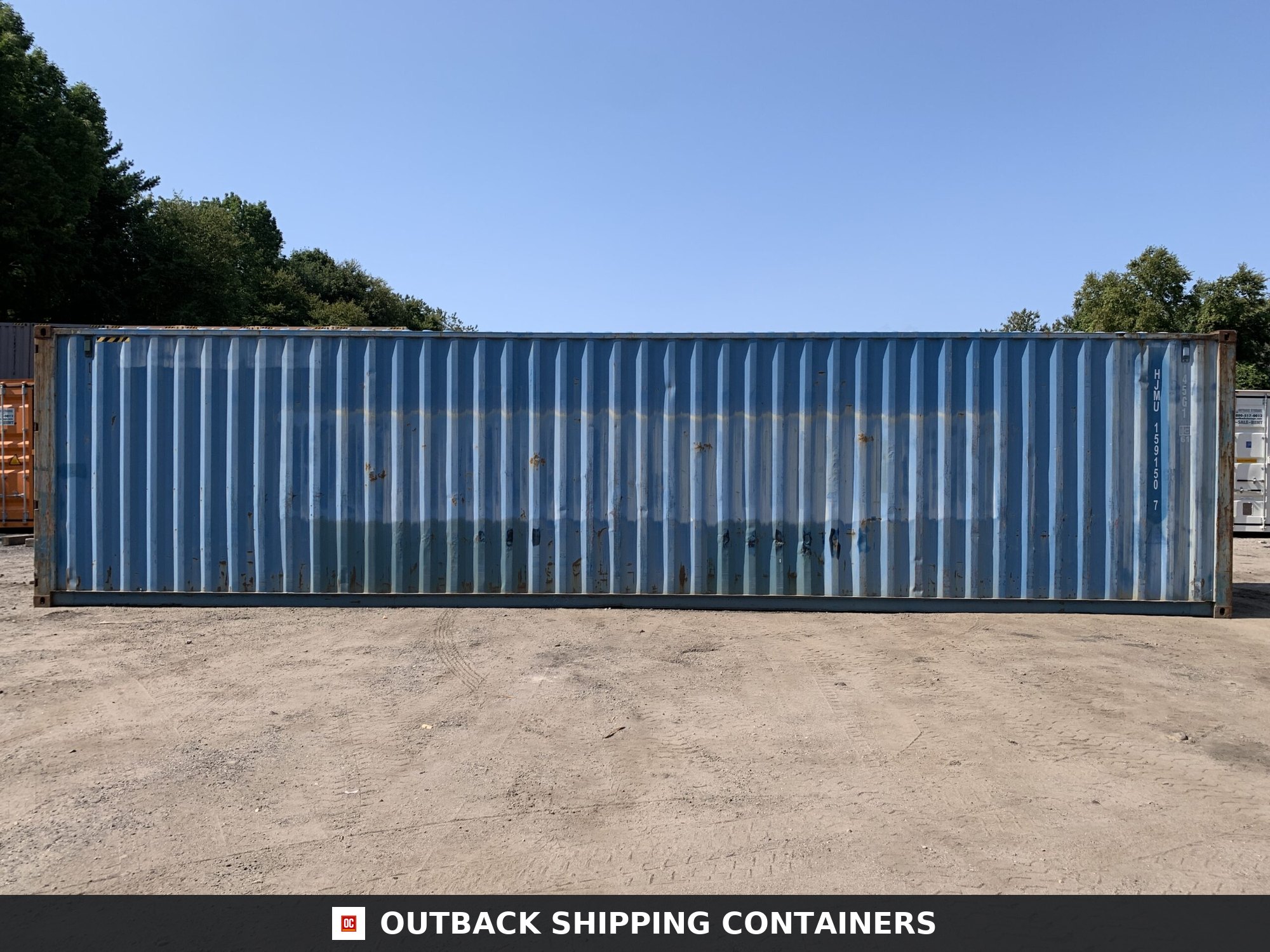40ft Used High Cube Shipping Container – Wind & Watertight – Blue — 40ft — used (image 7 of 12)