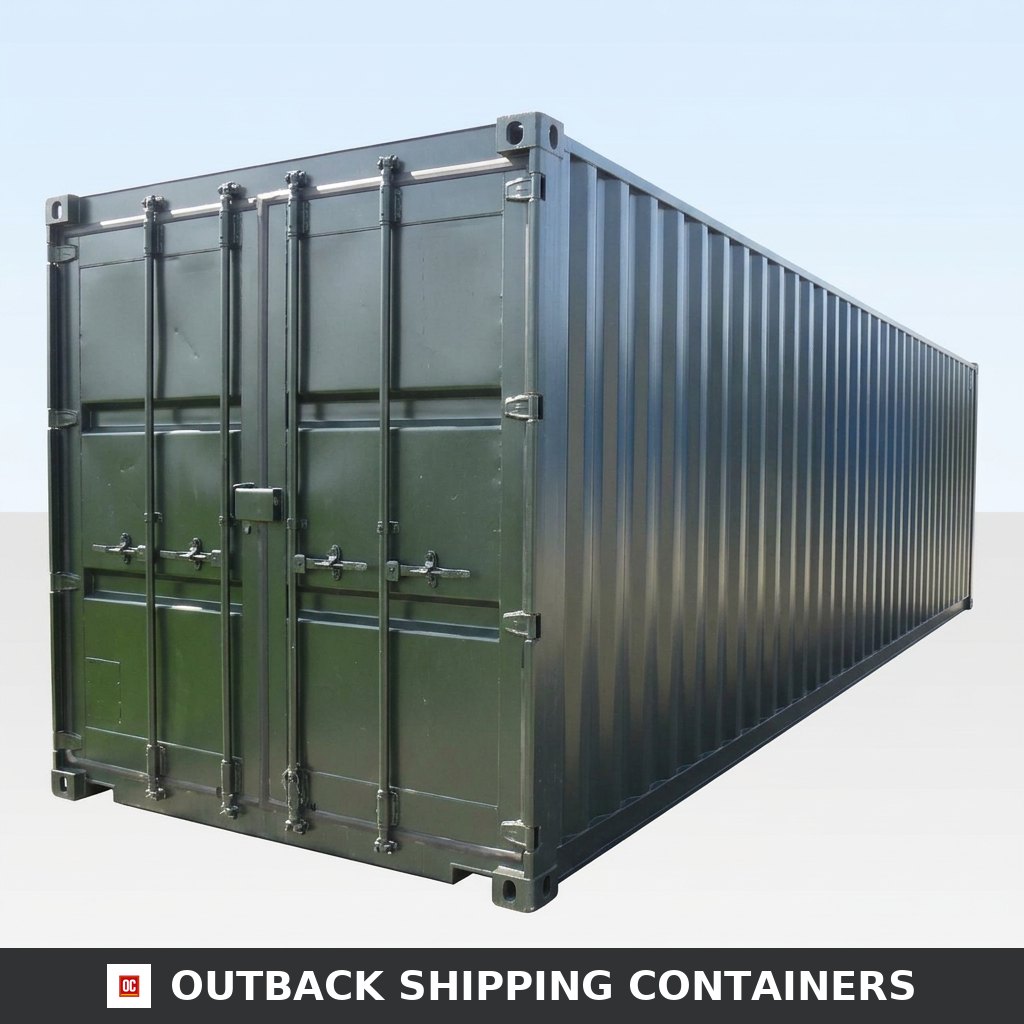 30Ft X 8Ft Shipping Container One Trip — Side Profile View | Outback Shipping Containers Interior view of an open 30ft one trip storage container showing clean metal walls and wood flooring