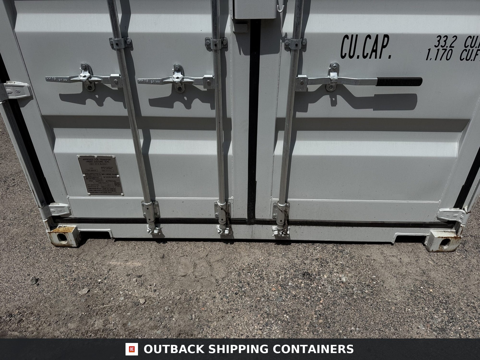20ft New Shipping Container – Wind & Watertight – Gray — 20ft — new (image 6 of 12)