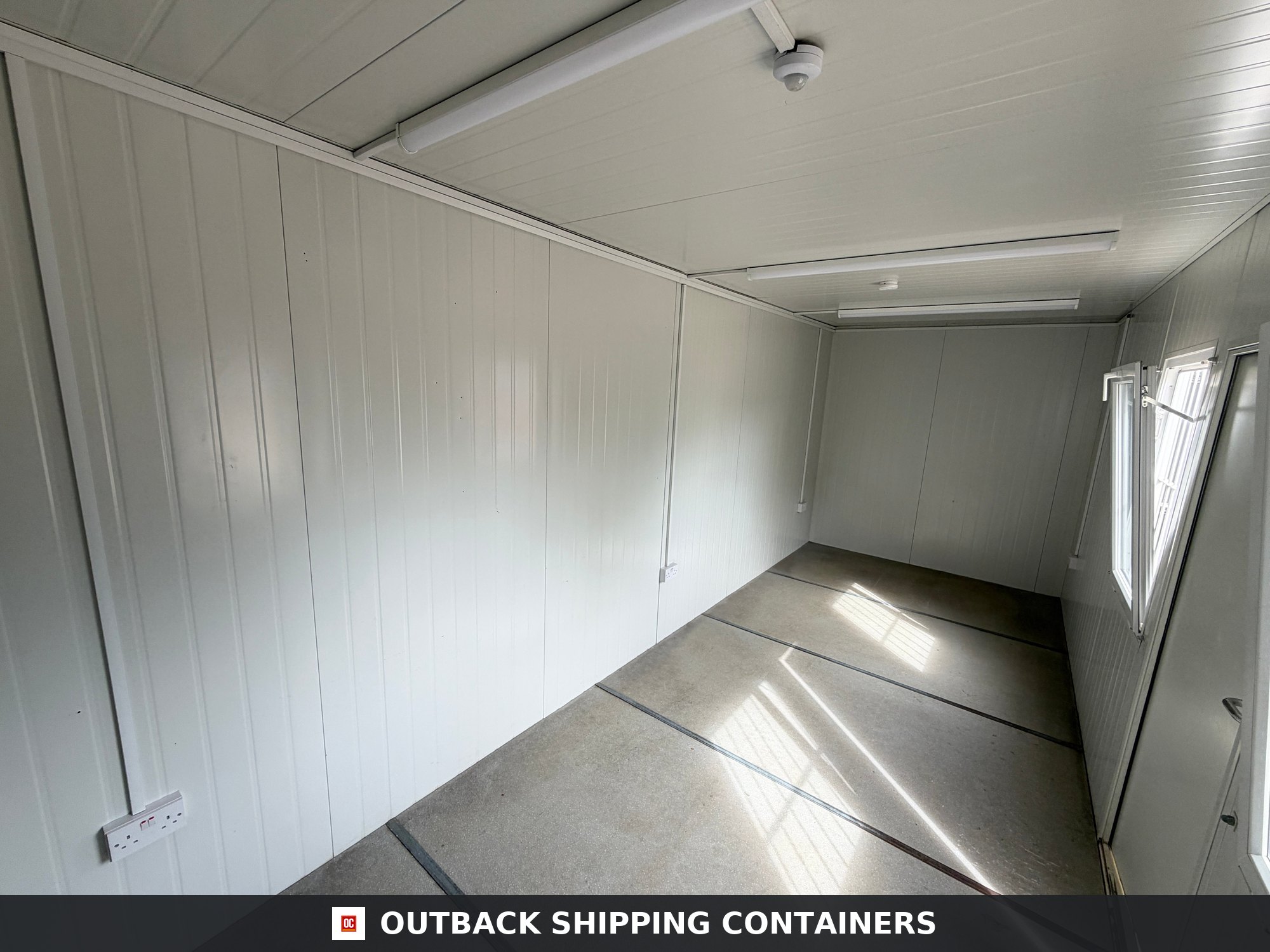 20x7.5ft for Sale — Window and Shutter Detail | Outback Shipping Containers 20x7.5ft — Office / Canteen — Building Site Accommodation — Portable Anti-Vandal Cabin - image 8