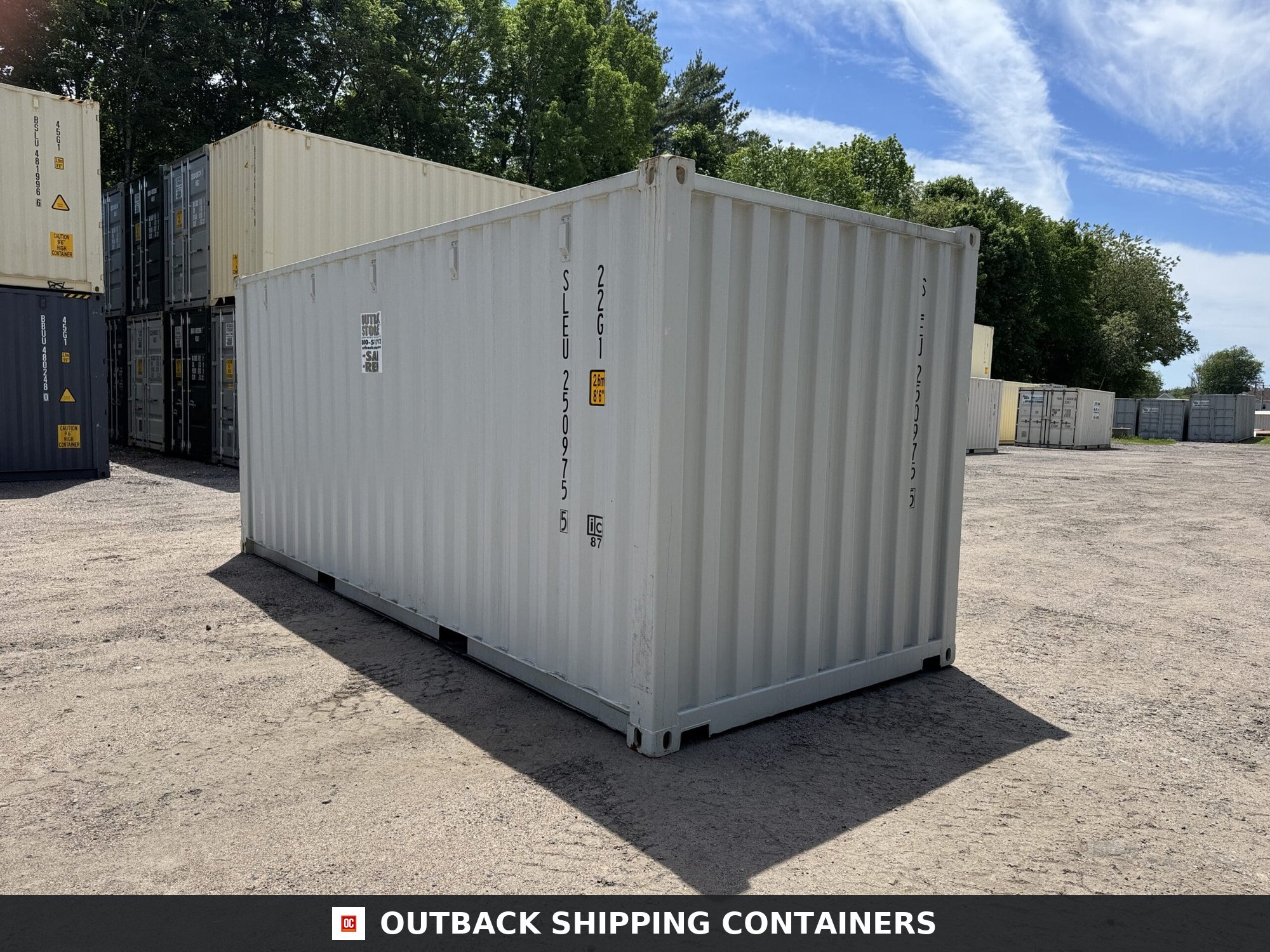 20ft New Shipping Container – Wind & Watertight – Gray — 20ft — new (image 9 of 12)