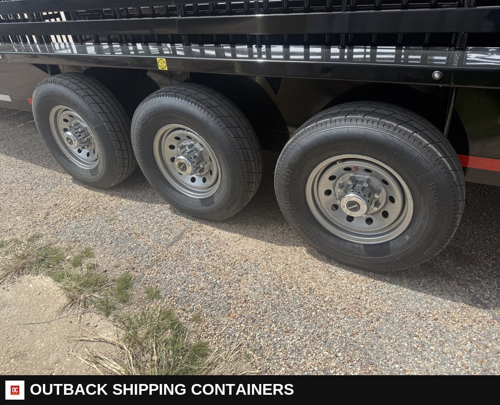 2026 Neckover 36'X6'8" Livestock Stock Combo Trailer — Gate Latch And Hardware Detail | Outback Shipping Containers 2026 Neckover 36'X6'8" Livestock Stock Combo Trailer for sale — gate latch and hardware detail