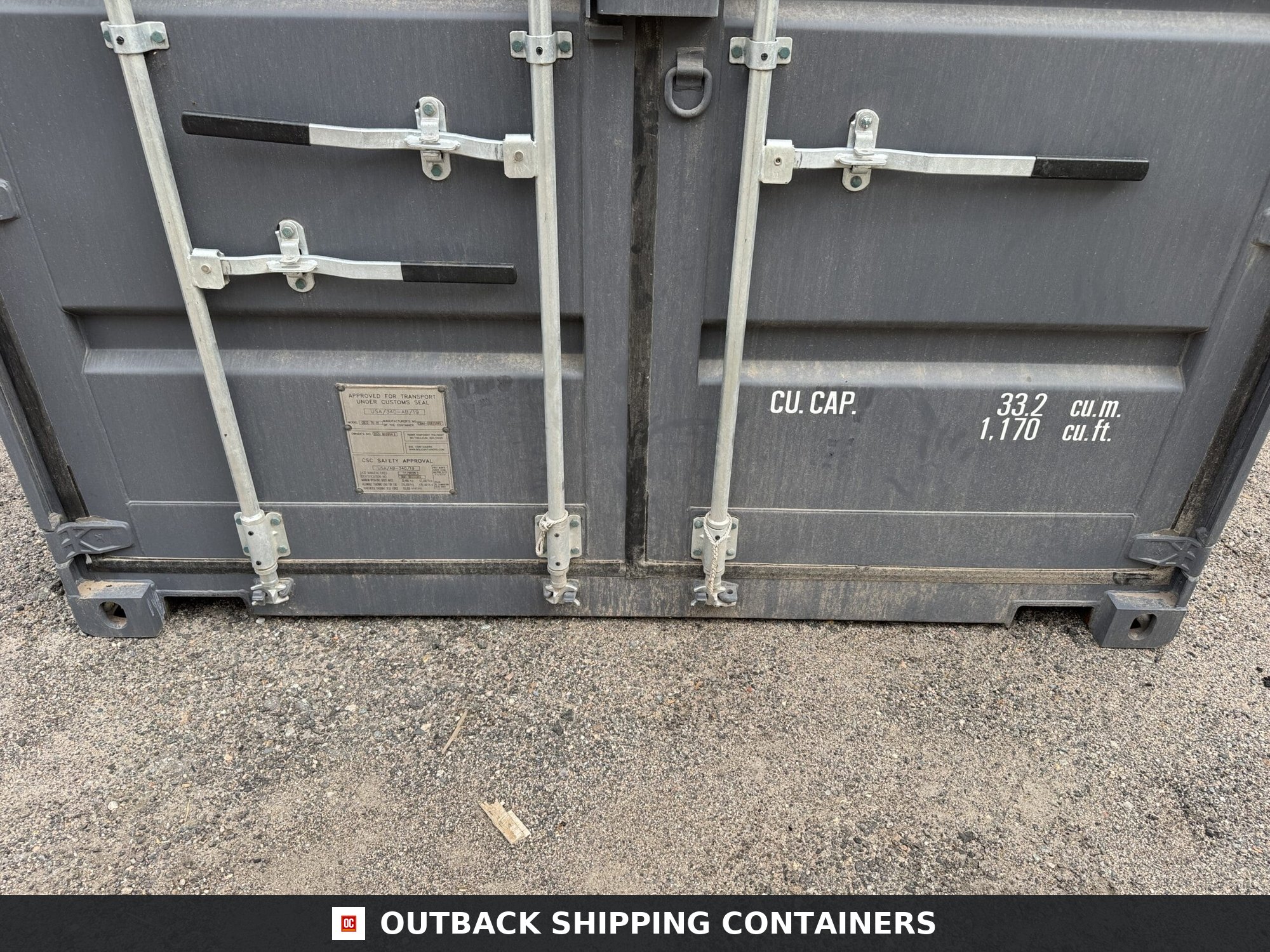 20ft New Shipping Container – Wind & Watertight – Gray — 20ft — new (image 6 of 12)