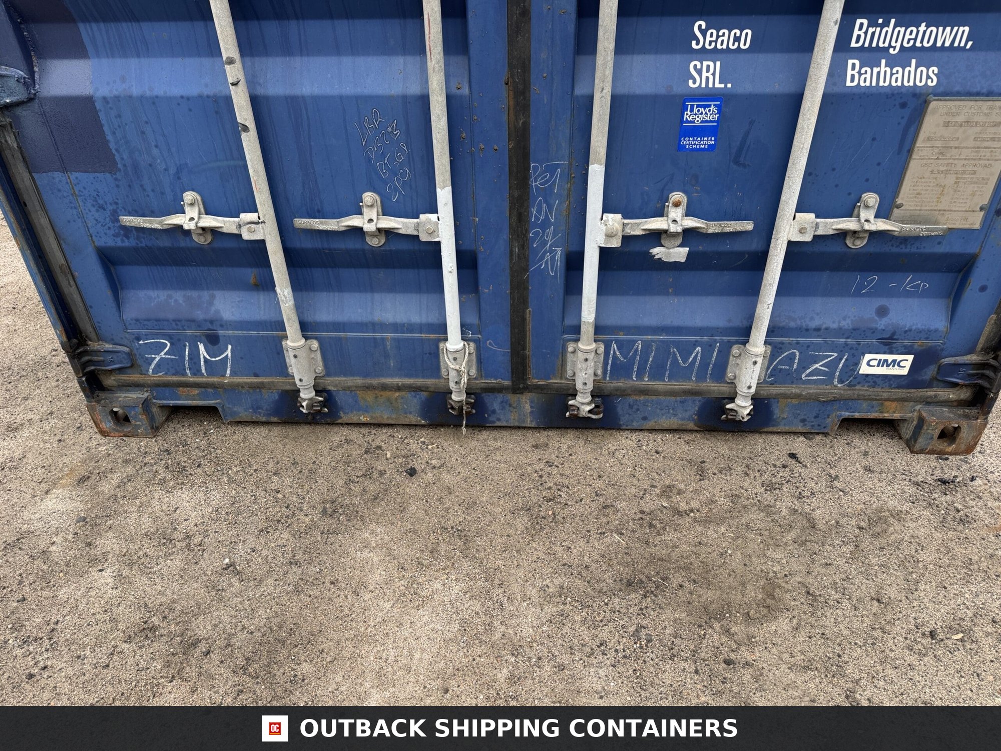 20ft Used Shipping Container – Wind & Watertight – Blue — 20ft — used (image 4 of 12)