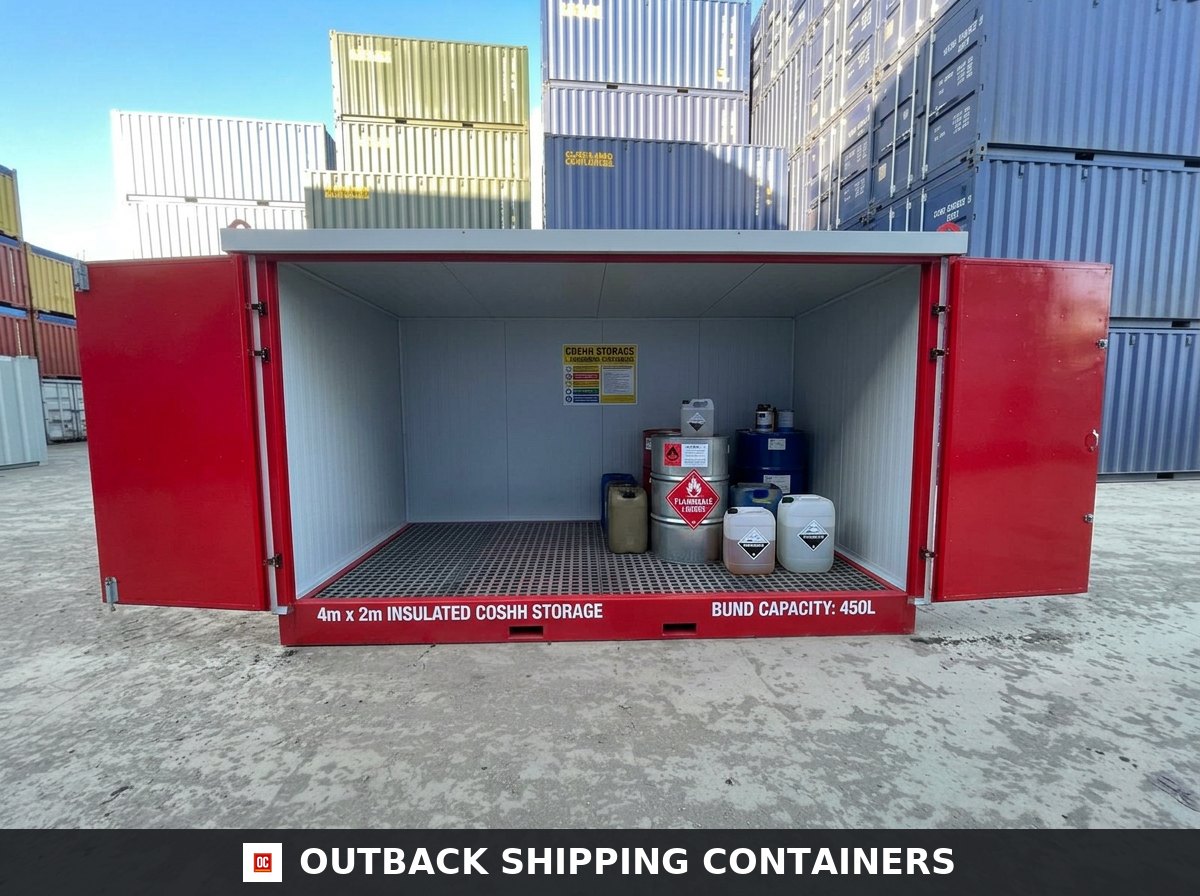 4m x 2m Insulated COSHH Flat Pack Storage Unit — new — storage containers (image 3 of 4)