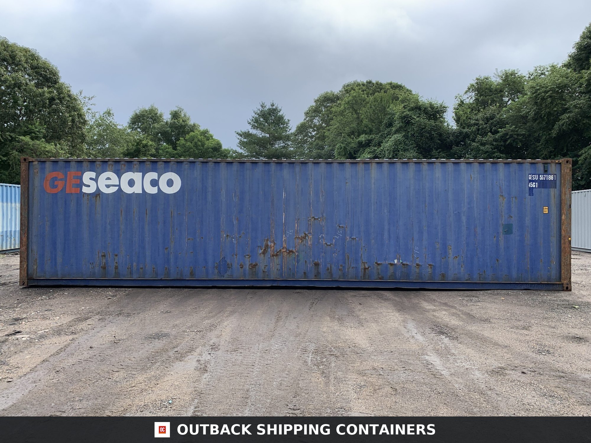 40ft Used High Cube Shipping Container – Wind & Watertight – Blue — 40ft — used (image 10 of 12)