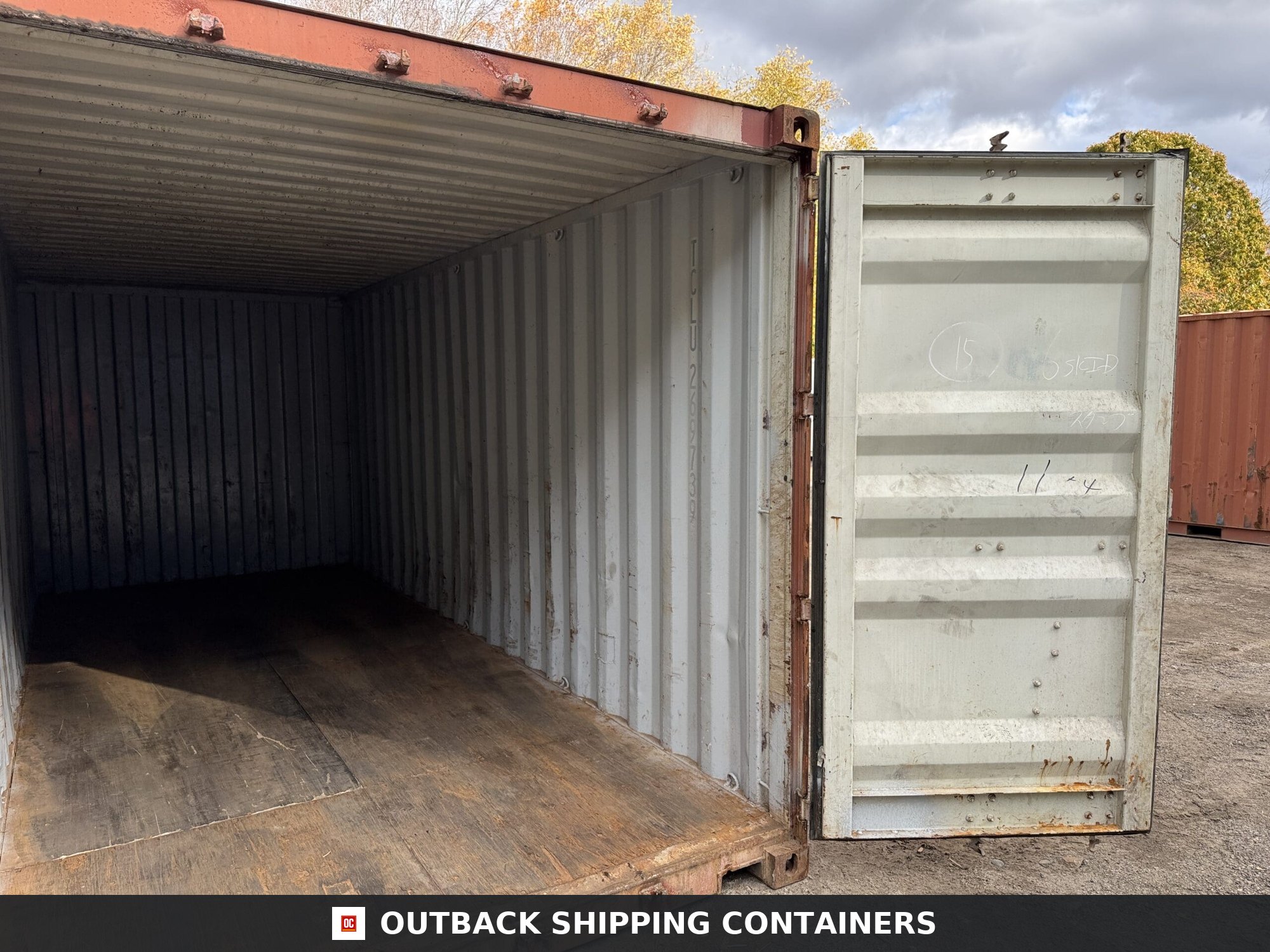 20ft Used Shipping Container – Wind & Watertight – Red — 20ft — used (image 4 of 12)