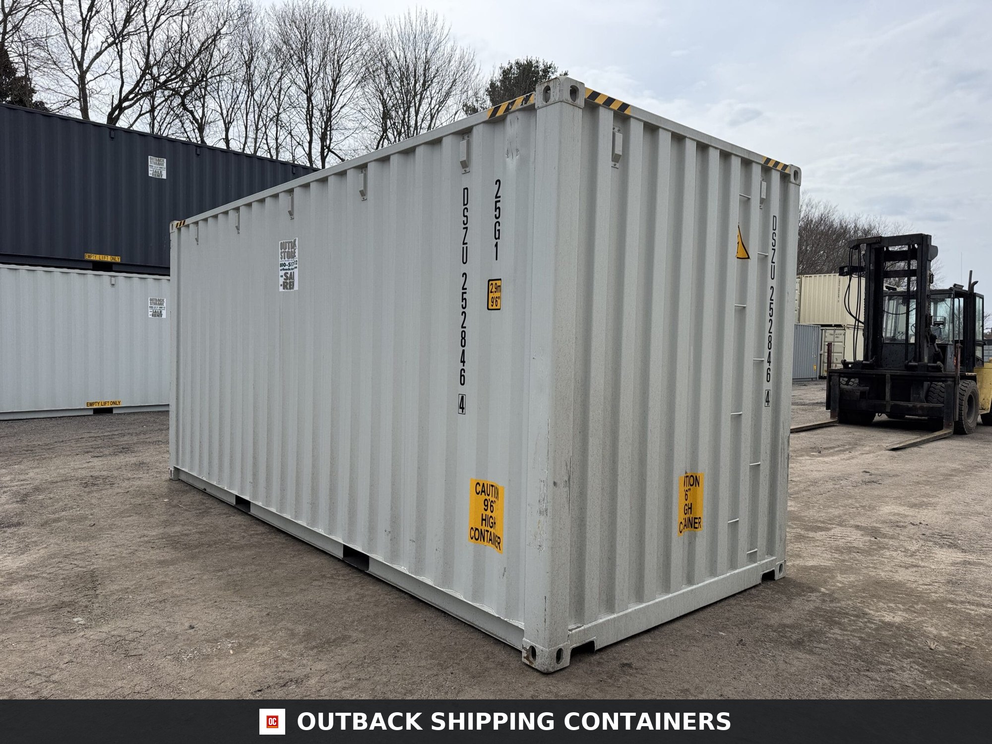 20ft New High Cube Shipping Container – Wind & Watertight – Gray — 20ft — new (image 9 of 12)