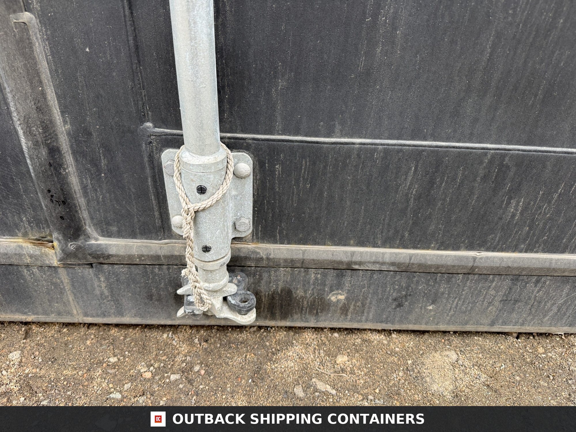20ft New High Cube Shipping Container — Door and Entry Detail | Outback Shipping Containers 2 20ft New High Cube Shipping Container – Wind & Watertight – Black — 20ft — new (image 7 of 12)