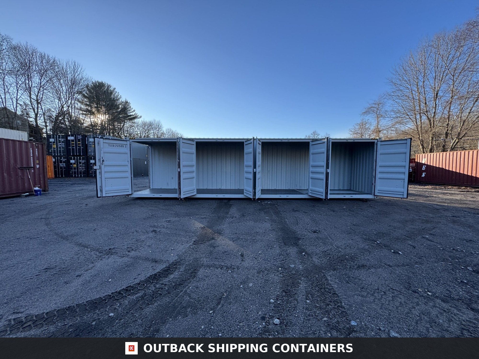 40ft New High Cube Shipping Container – Wind & Watertight – Gray — 40ft — new (image 4 of 12)