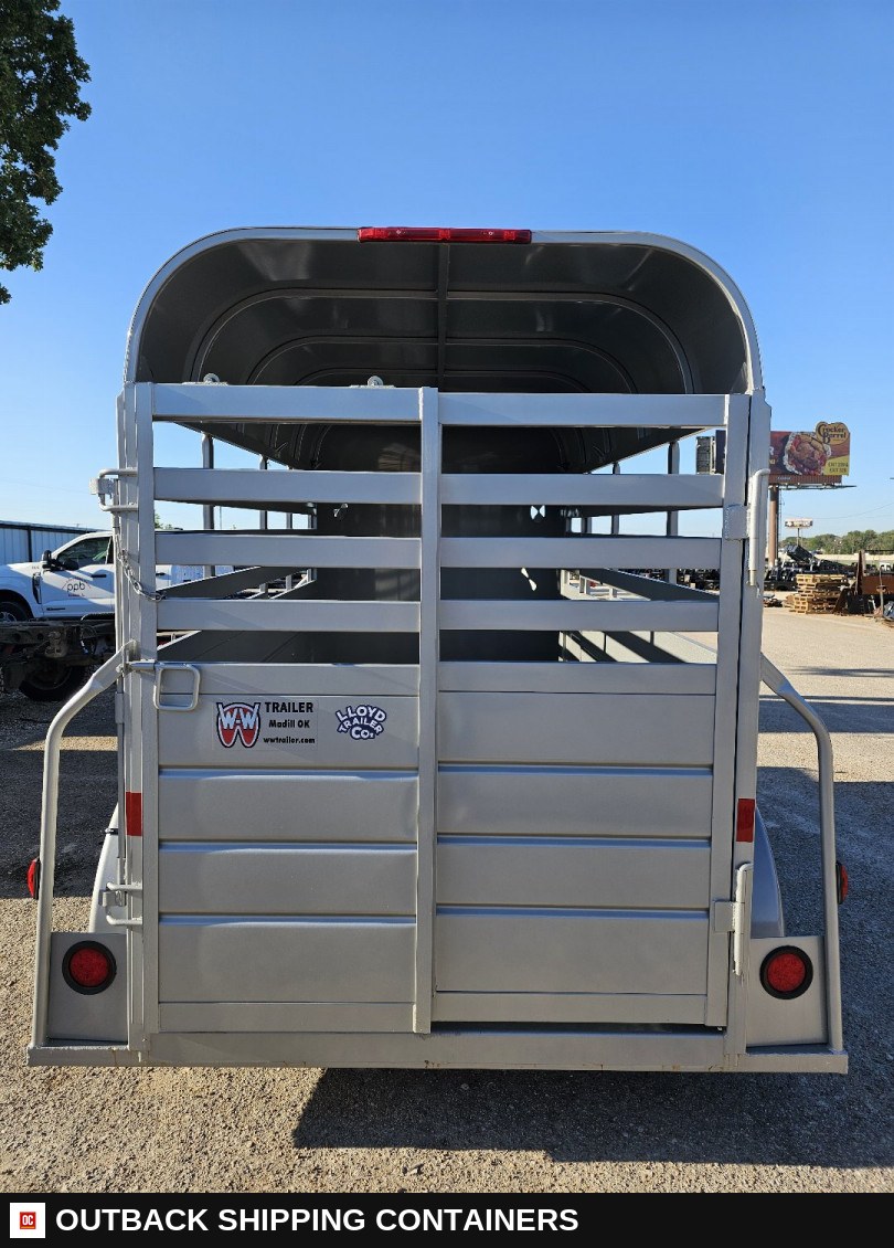 2025 WW AA 5X12 Stock / Stock Combo Trailer — Interior Floor And Walls | Outback Shipping Containers 2025 WW AA 5X12 Stock / Stock Combo Trailer for sale — interior floor and walls