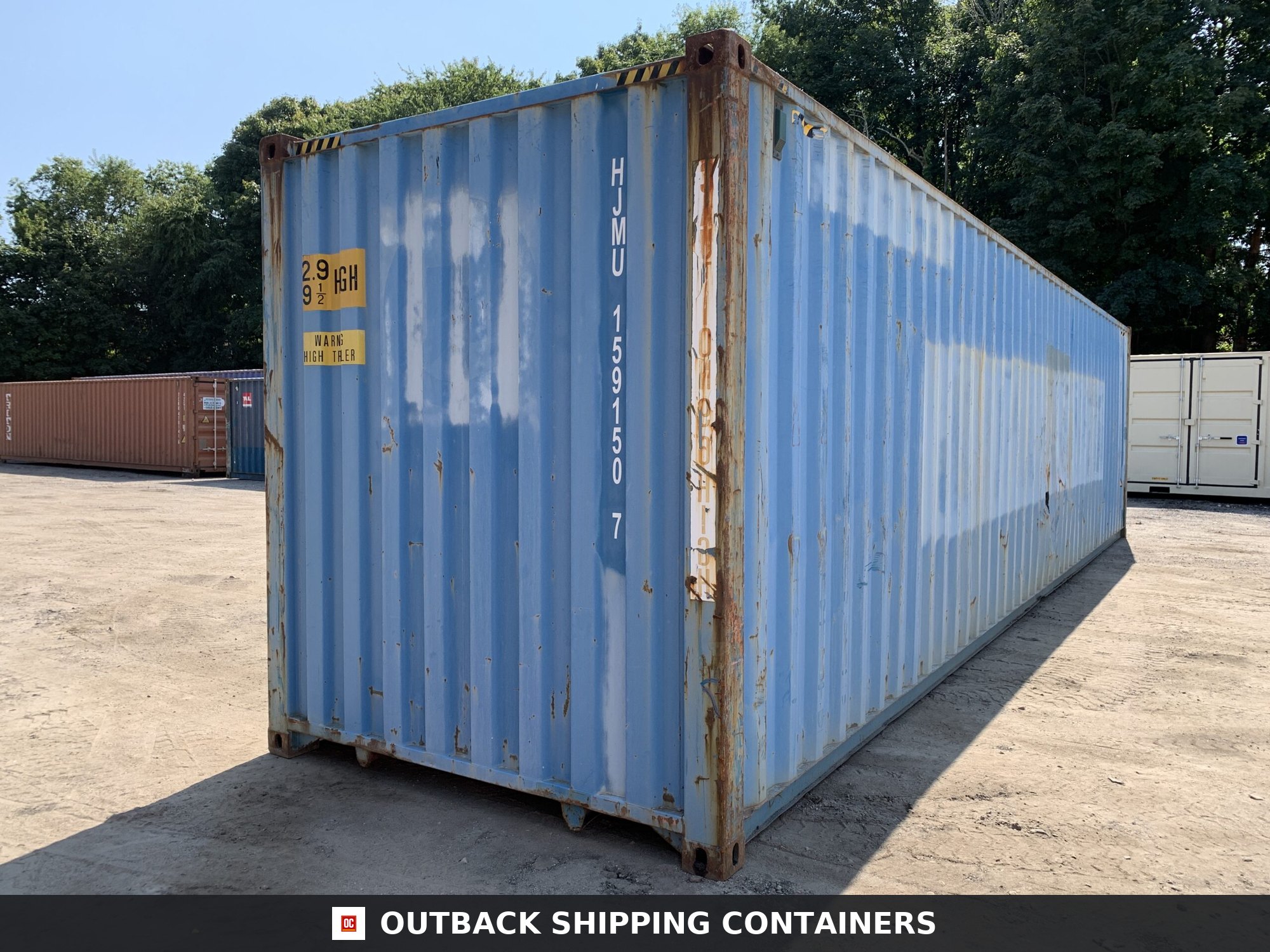 40ft Used High Cube Shipping Container – Wind & Watertight – Blue — 40ft — used (image 10 of 12)