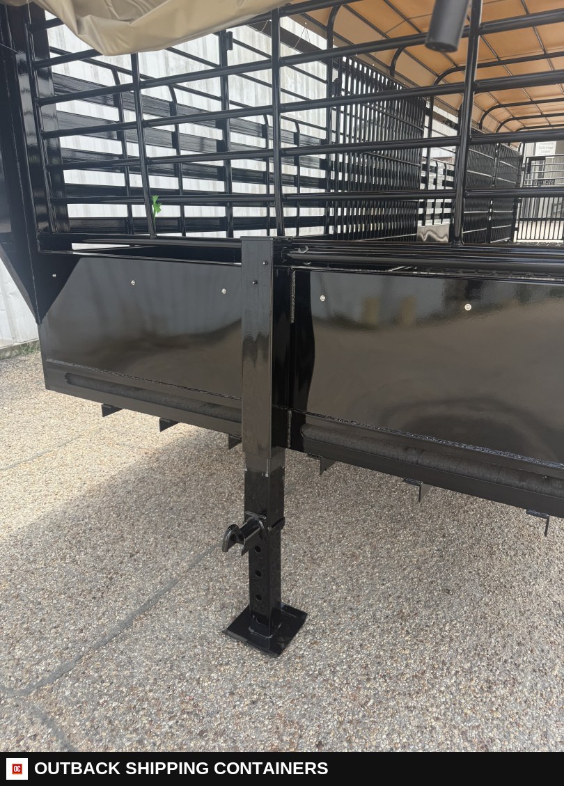 2026 Neckover 36'X6'8" Livestock Stock Combo Trailer — Rear Doors And Gate | Outback Shipping Containers 2026 Neckover 36'X6'8" Livestock Stock Combo Trailer for sale — rear doors and gate