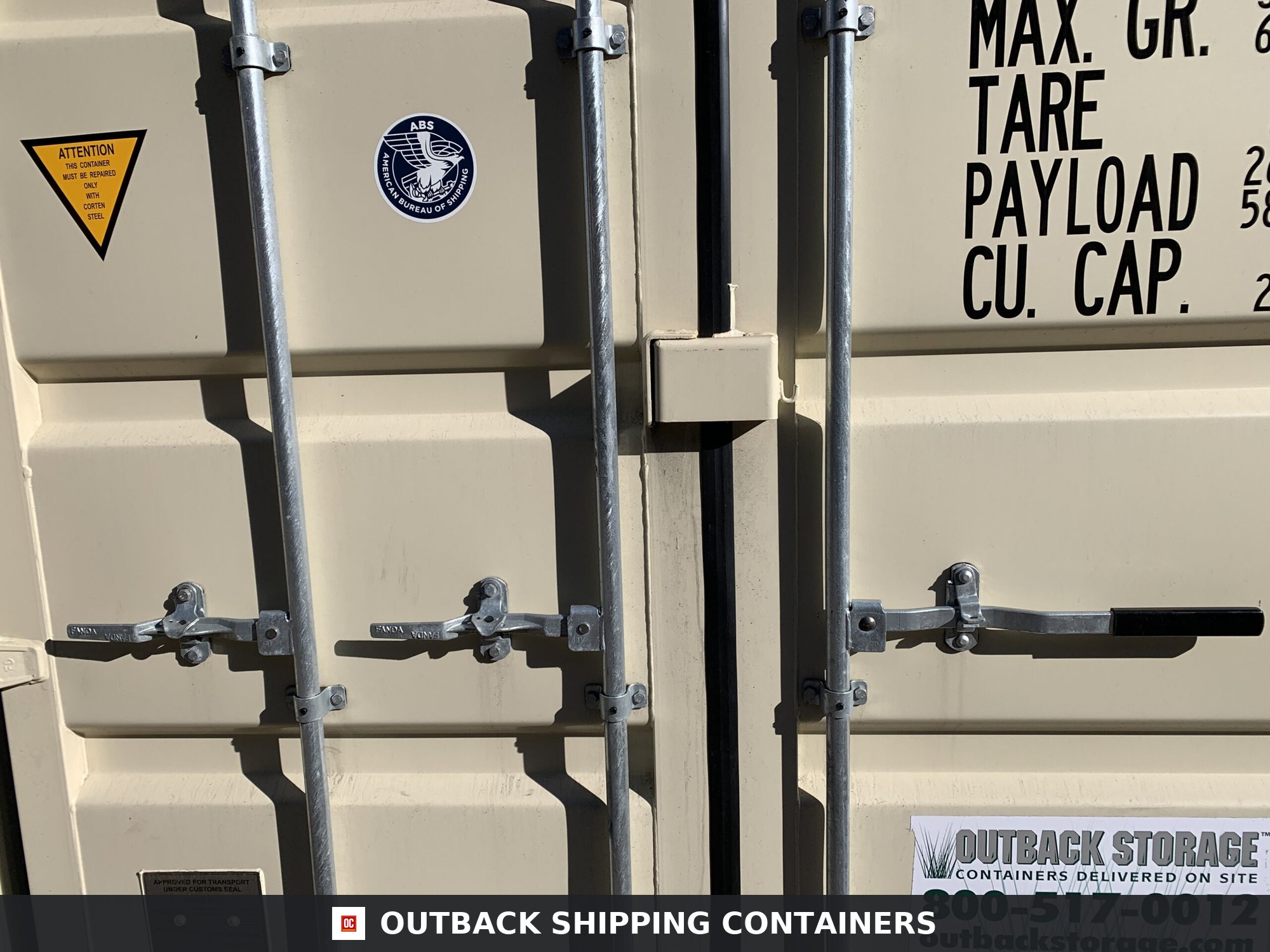 40ft New High Cube Shipping Container – Wind & Watertight – Beige — 40ft — new (image 4 of 12)