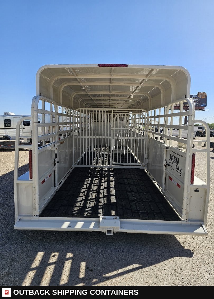 2025 Big Bend 24X6’8" Stock / Stock Combo Trailer — Center Divider Gate | Outback Shipping Containers 2025 Big Bend 24X6’8" Stock / Stock Combo Trailer for sale — center divider gate