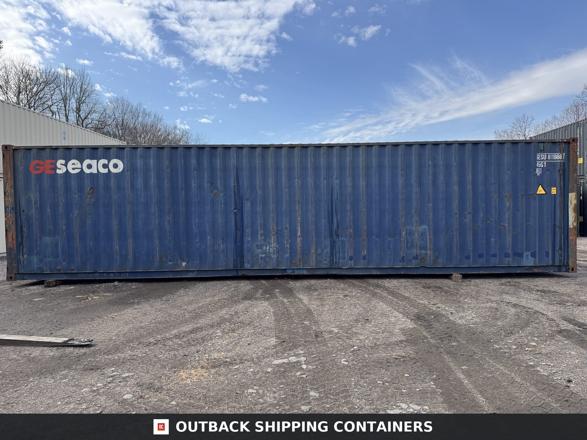 40ft Used High Cube Shipping Container – Wind & Watertight – Blue — 40ft — used (image 7 of 12)