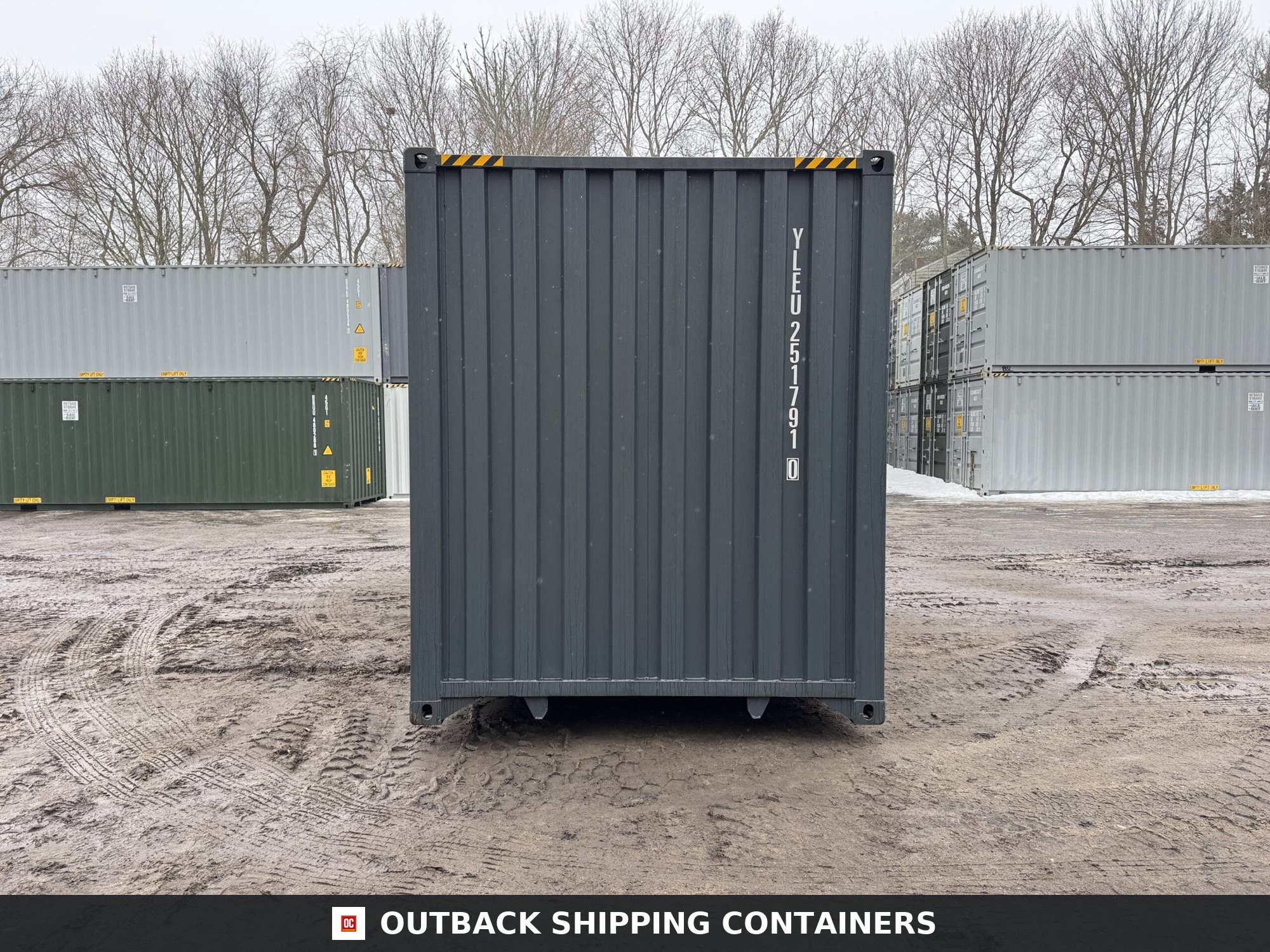40ft New High Cube Shipping Container – Wind & Watertight – Dk Gray — 40ft — new (image 10 of 12)