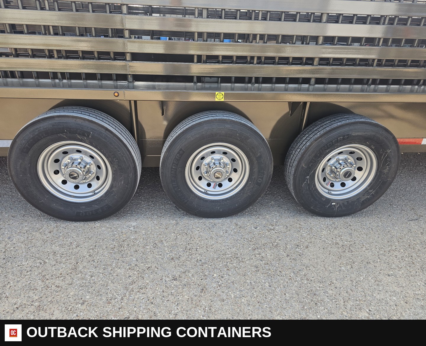 2025 Neckover 32’X6’8" Stock / Stock Combo Trailer — Undercarriage, Axles And Suspension | Outback Shipping Containers 2025 Neckover 32’X6’8" Stock / Stock Combo Trailer for sale — undercarriage, axles and suspension
