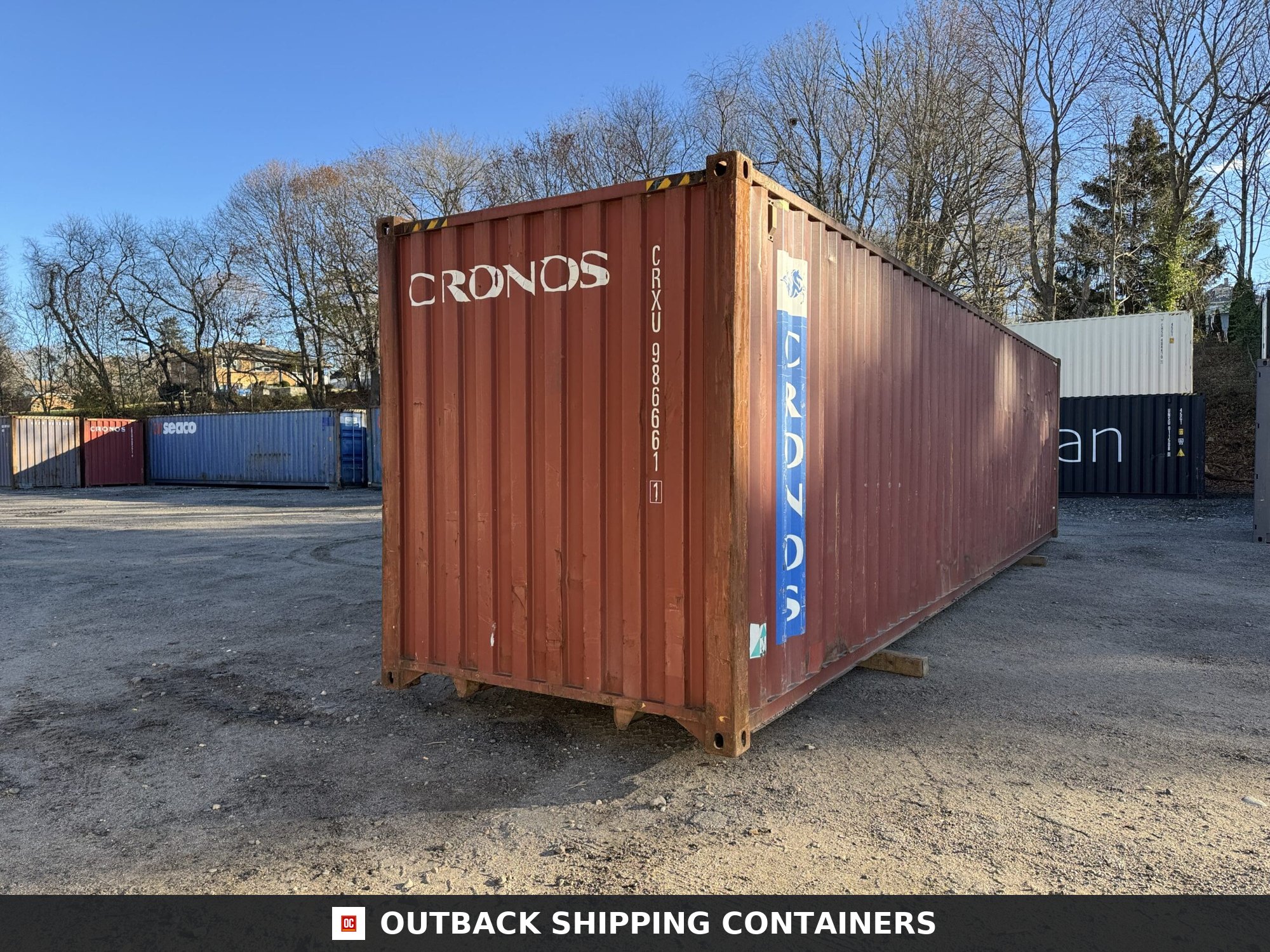 40ft Used High Cube Shipping Container for Sale — Corner Casting and Frame Detail 2 3 4 5 6 7 40ft Used High Cube Shipping Container – Wind & Watertight – Red — 40ft — used (image 10 of 12)
