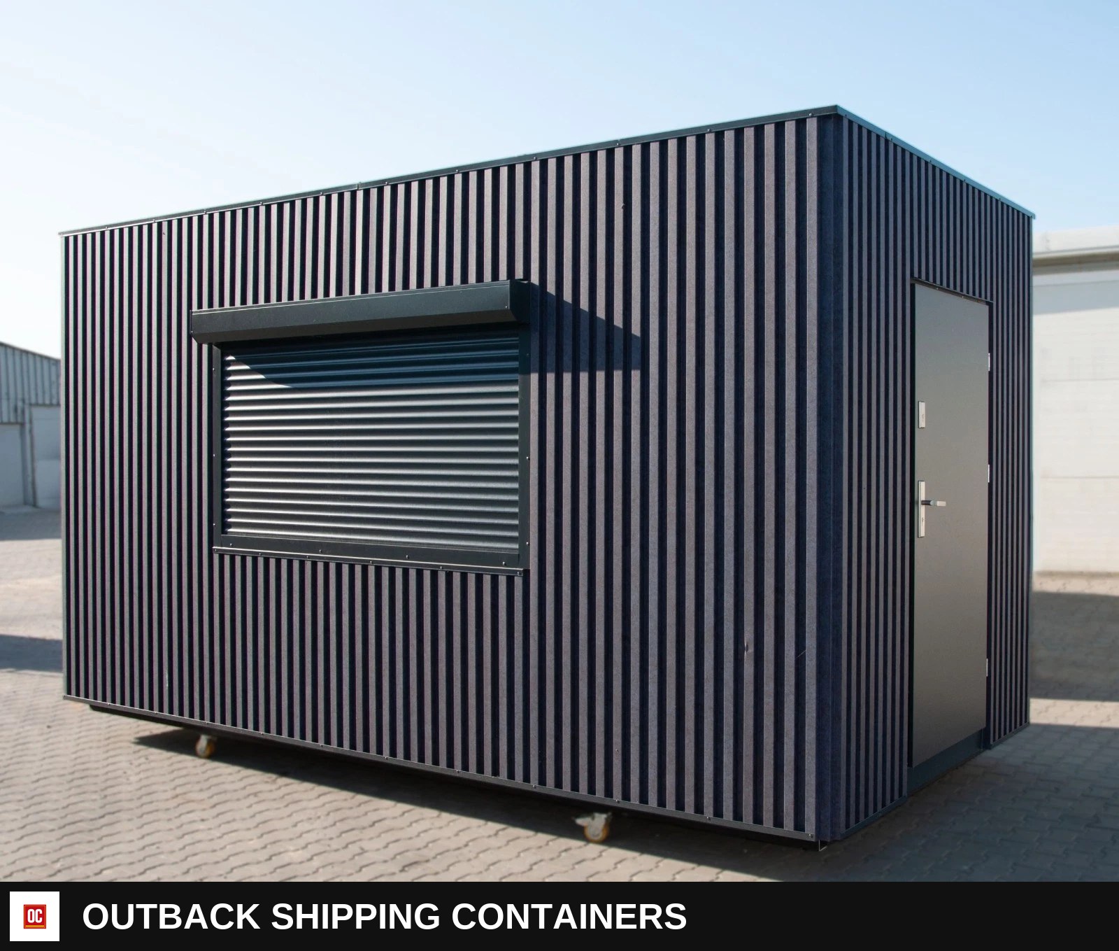 16ft x 8ft Street Food Container | Catering Kiosk Cabin — Driver-Side Profile | Outback Shipping Containers 16ft x 8ft Street Food Container | Catering Kiosk Cabin for sale — driver-side profile
