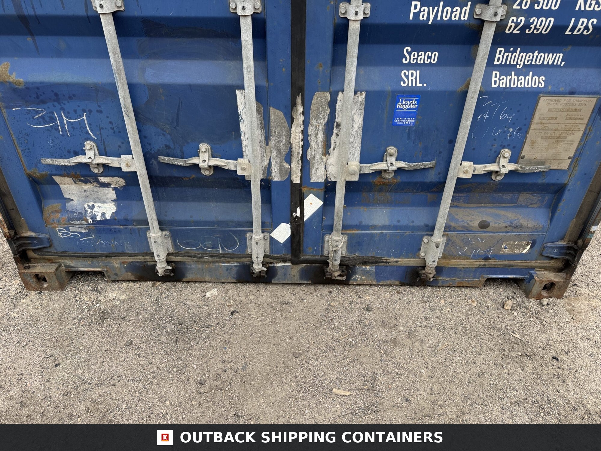 20ft Used Shipping Container – Wind & Watertight – Blue — 20ft — used (image 5 of 12)