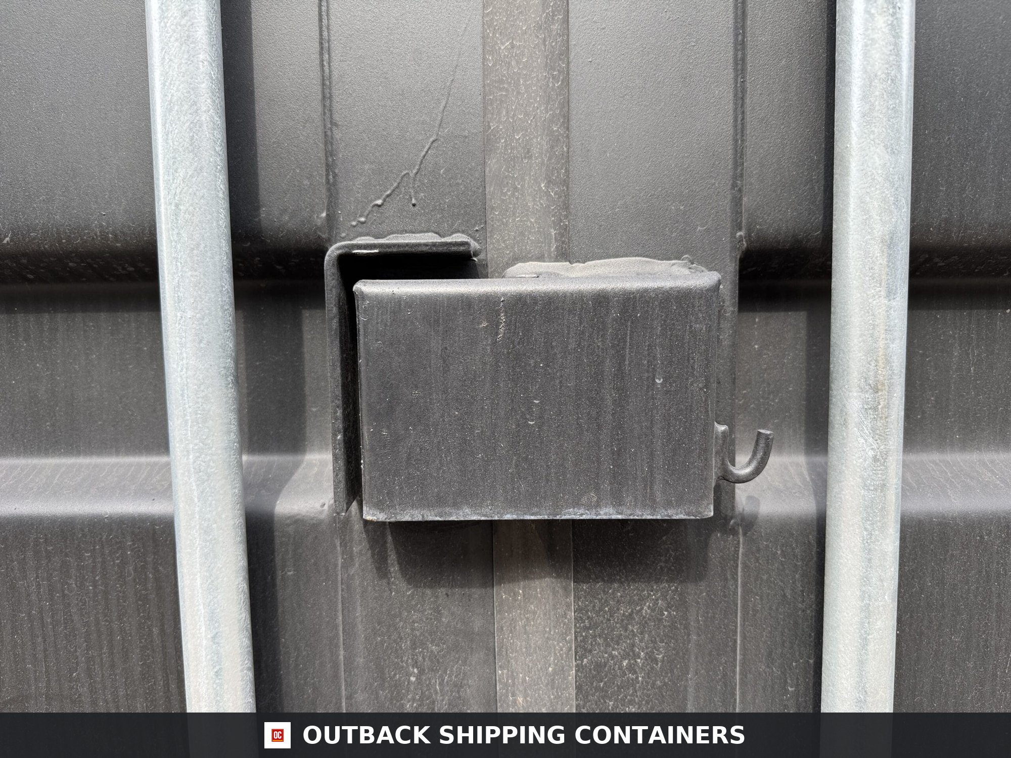 20ft New High Cube Shipping Container for Sale — Interior View | Outback Shipping Containers 8 20ft New High Cube Shipping Container – Wind & Watertight – Black — 20ft — new (image 5 of 12)