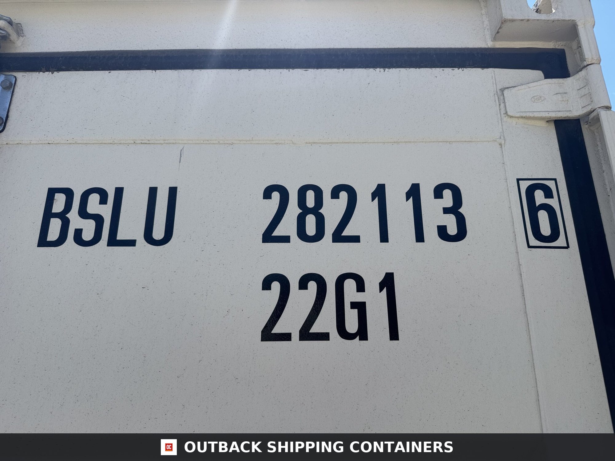 10ft New Shipping / Storage Container — Side Profile View | Outback Shipping Containers 2 10ft New Shipping / Storage Container – Wind & Watertight – White — 10ft — new (image 2 of 10)