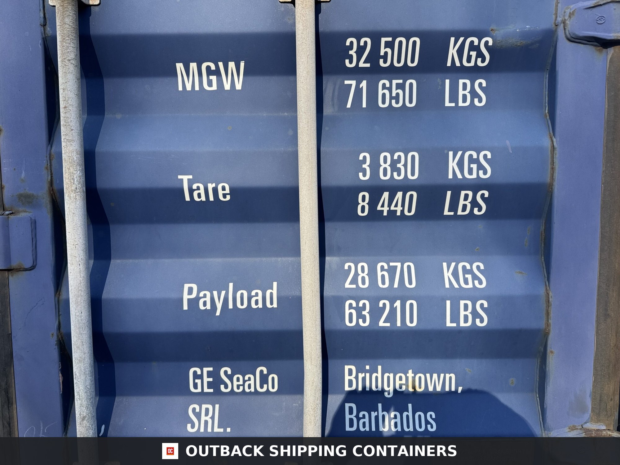 40ft Used High Cube Shipping Container – Wind & Watertight – Blue — 40ft — used (image 6 of 12)