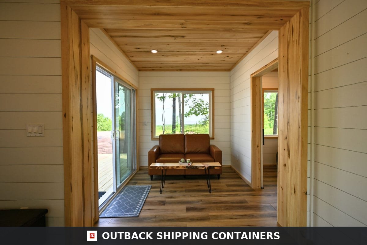 Luxury 2 Bedroom Shipping Container Home | 40ft + 20ft Modern Container House — Interior View Luxury 2 Bedroom Shipping Container Home | 40ft + 20ft Modern Container House | The Fulton — 20ft — new (image 5 of 14)