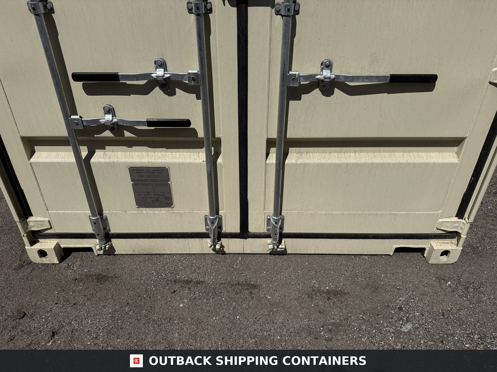 20ft New High Cube Shipping Container – Wind & Watertight – Beige — 20ft — new (image 6 of 12)