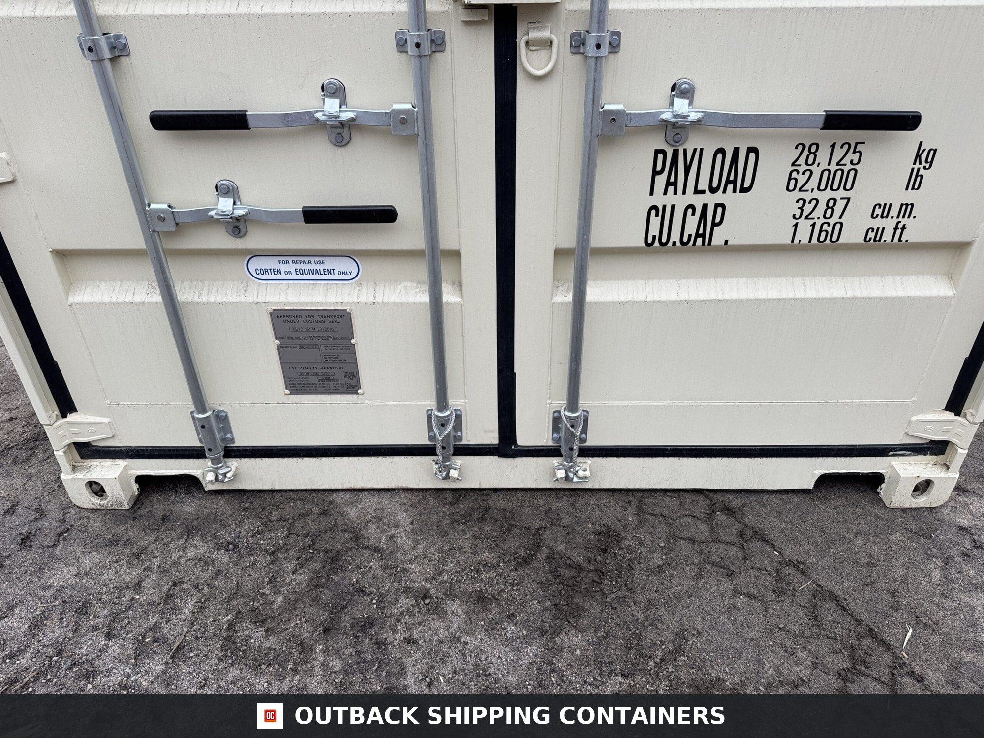 20ft New Shipping Container – Wind & Watertight – Beige — 20ft — new (image 6 of 12)