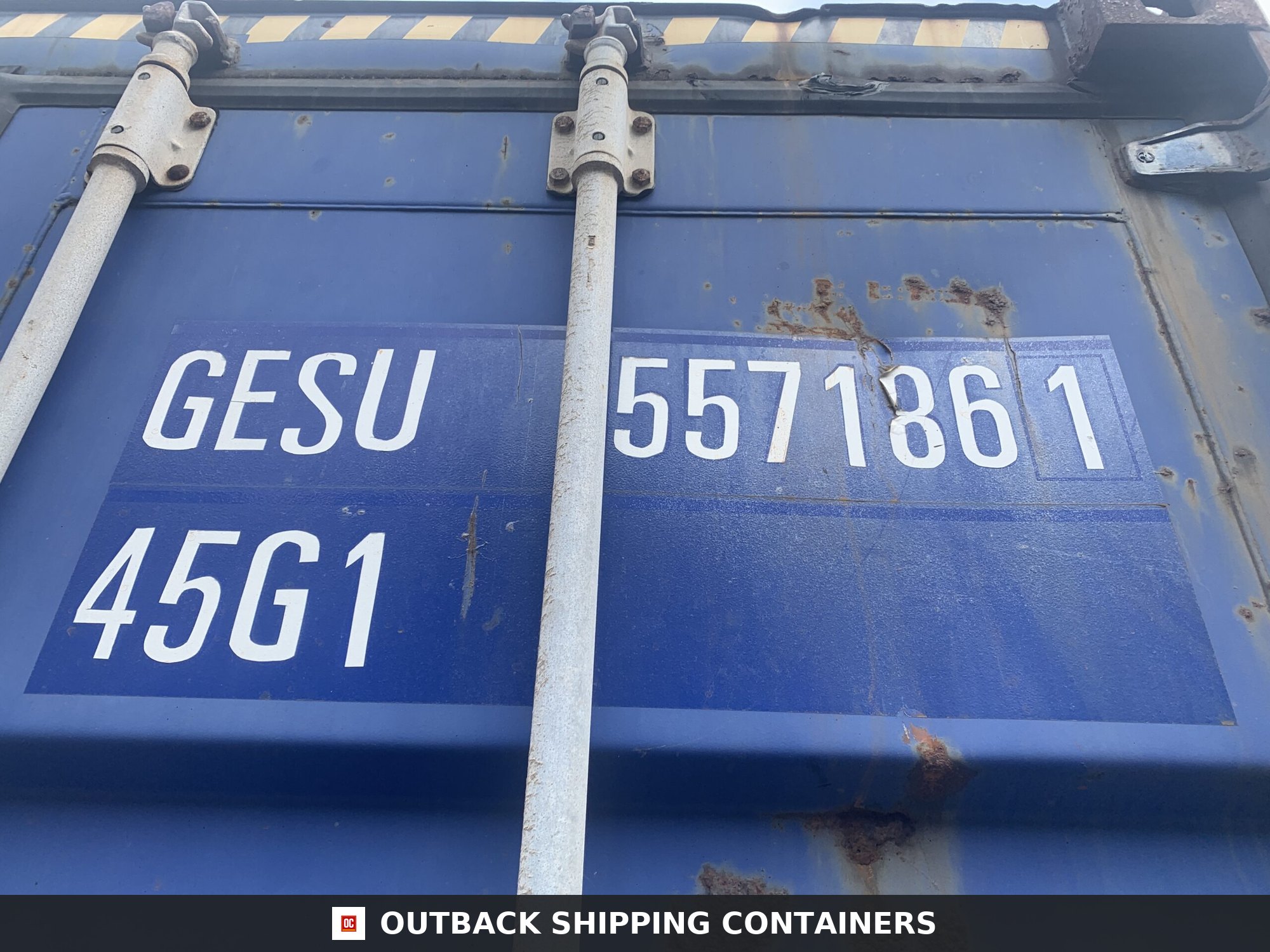 40ft Used High Cube Shipping Container – Wind & Watertight – Blue — 40ft — used (image 2 of 12)