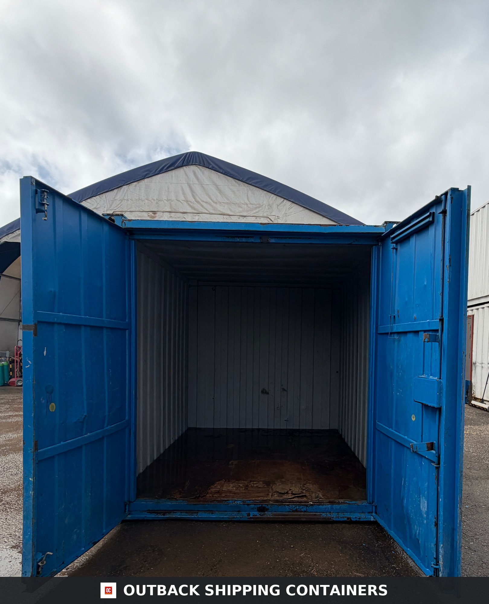 10x8 ft Anti-Vandal Store 10ft x 8ft — Roof and Structural Detail | Outback Shipping Containers 10x8 ft Anti-Vandal Store — Storage Container (Unrefurbished) — gallery view 9