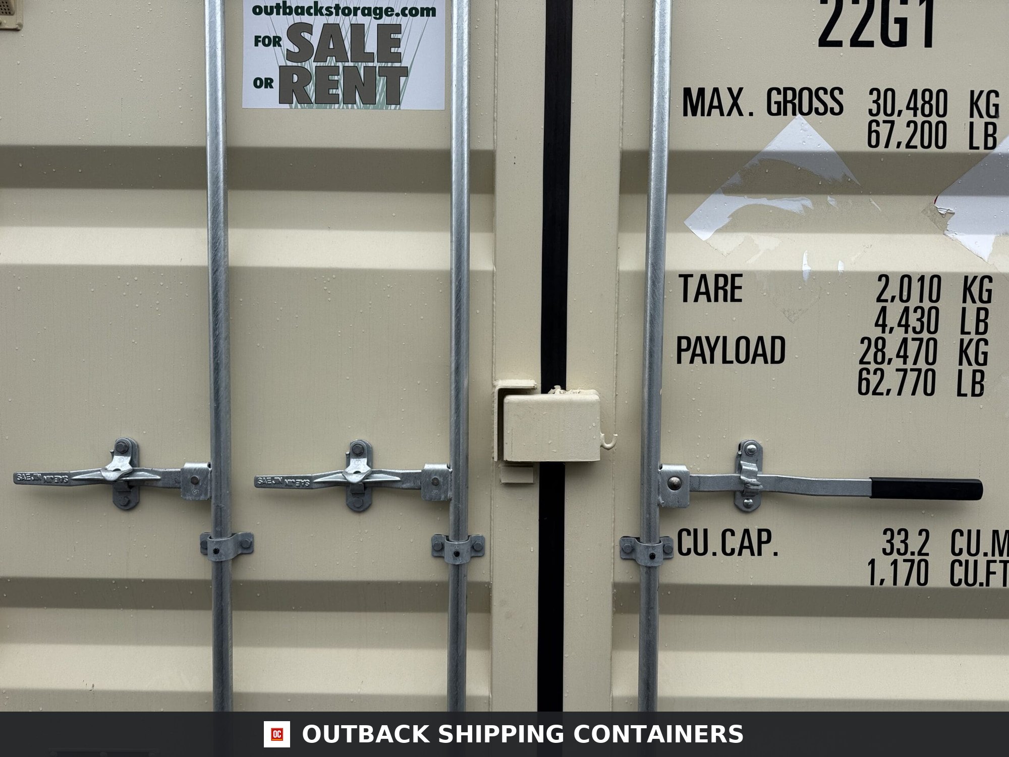 20ft New Shipping Container – Wind & Watertight – Beige — 20ft — new (image 4 of 12)