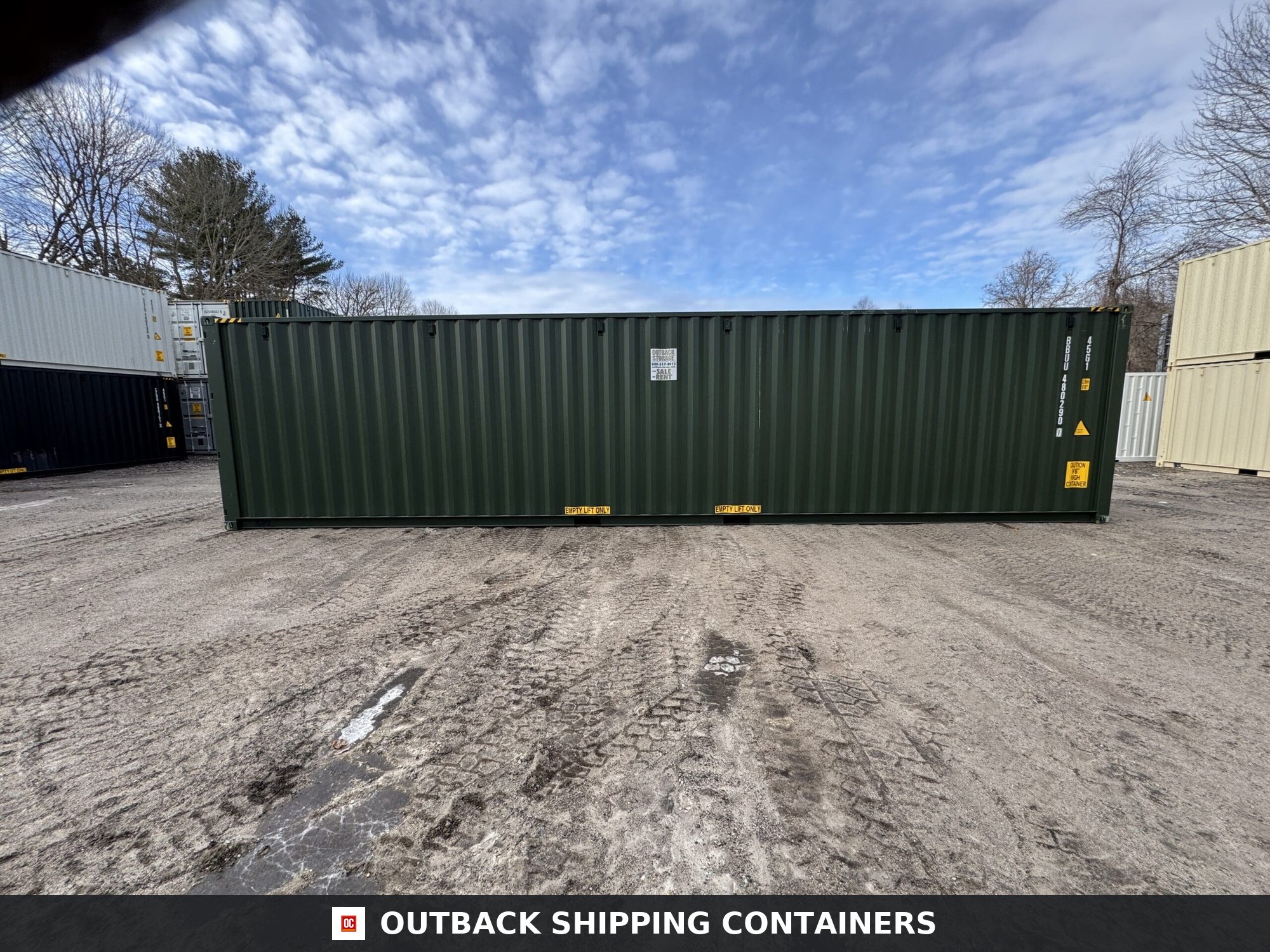 40ft New High Cube Shipping Container – Wind & Watertight – Green — 40ft — new (image 9 of 12)