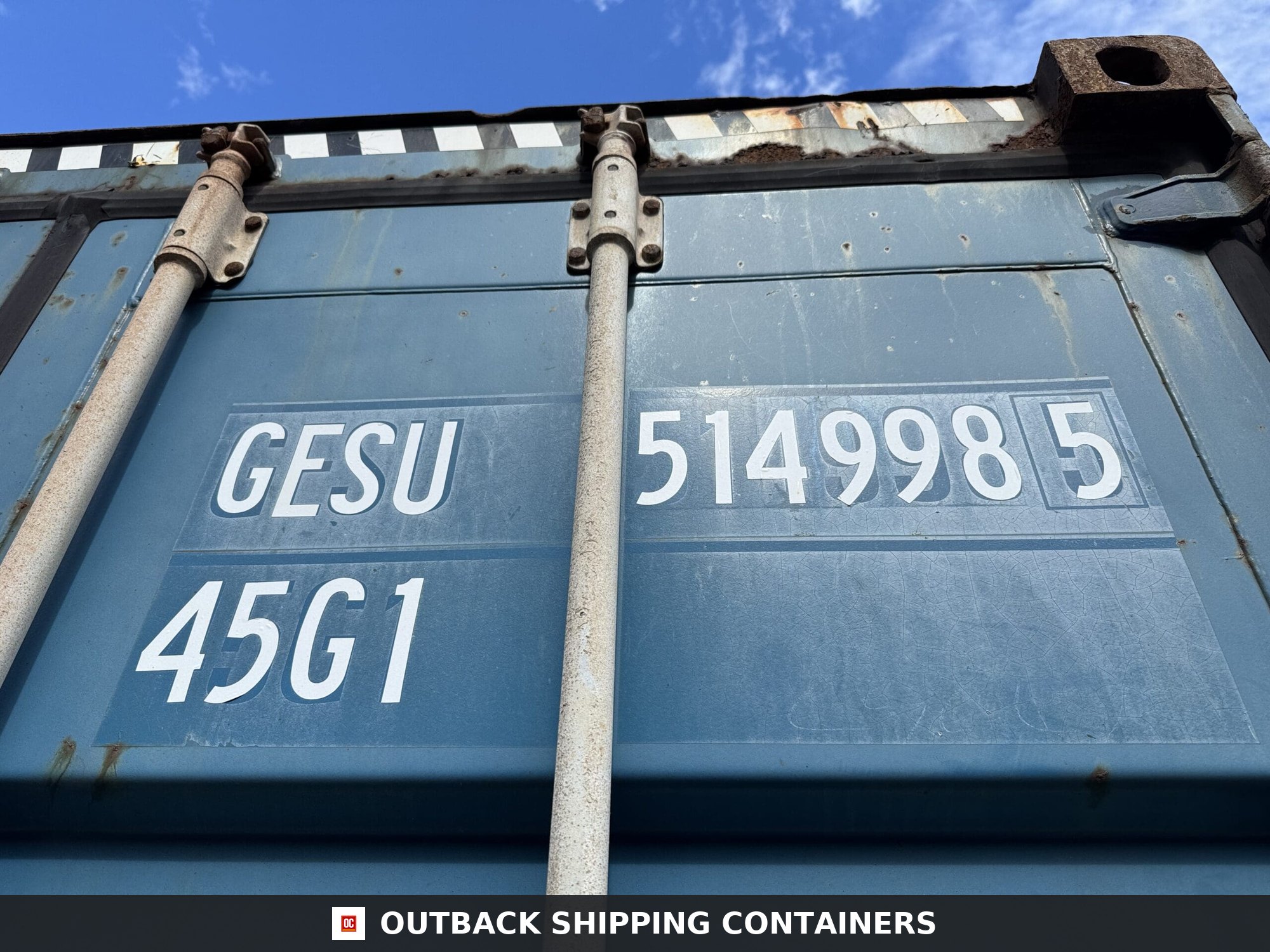 40ft Used High Cube Shipping Container – Wind & Watertight – Blue — 40ft — used (image 2 of 12)