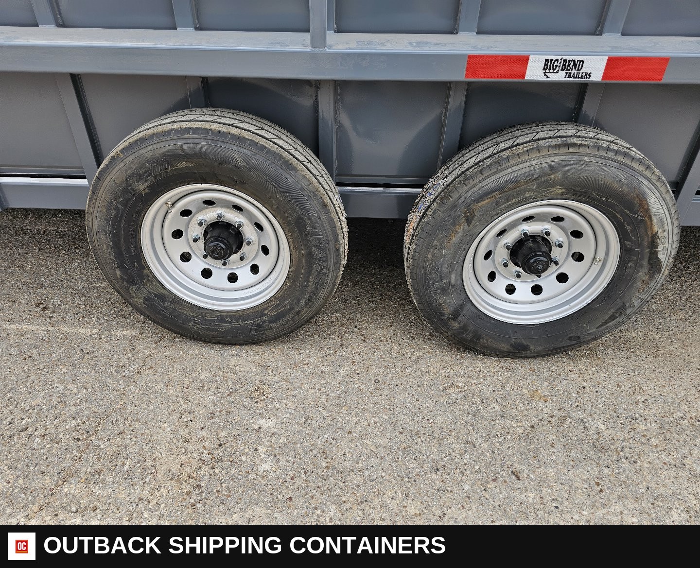 2025 Big Bend 6’8"X24' 3/4 TOP Stock / Stock Combo Trailer — Undercarriage, Axles And Suspension | Outback Shipping Containers 2025 Big Bend 6’8"X24' 3/4 TOP Stock / Stock Combo Trailer for sale — undercarriage, axles and suspension