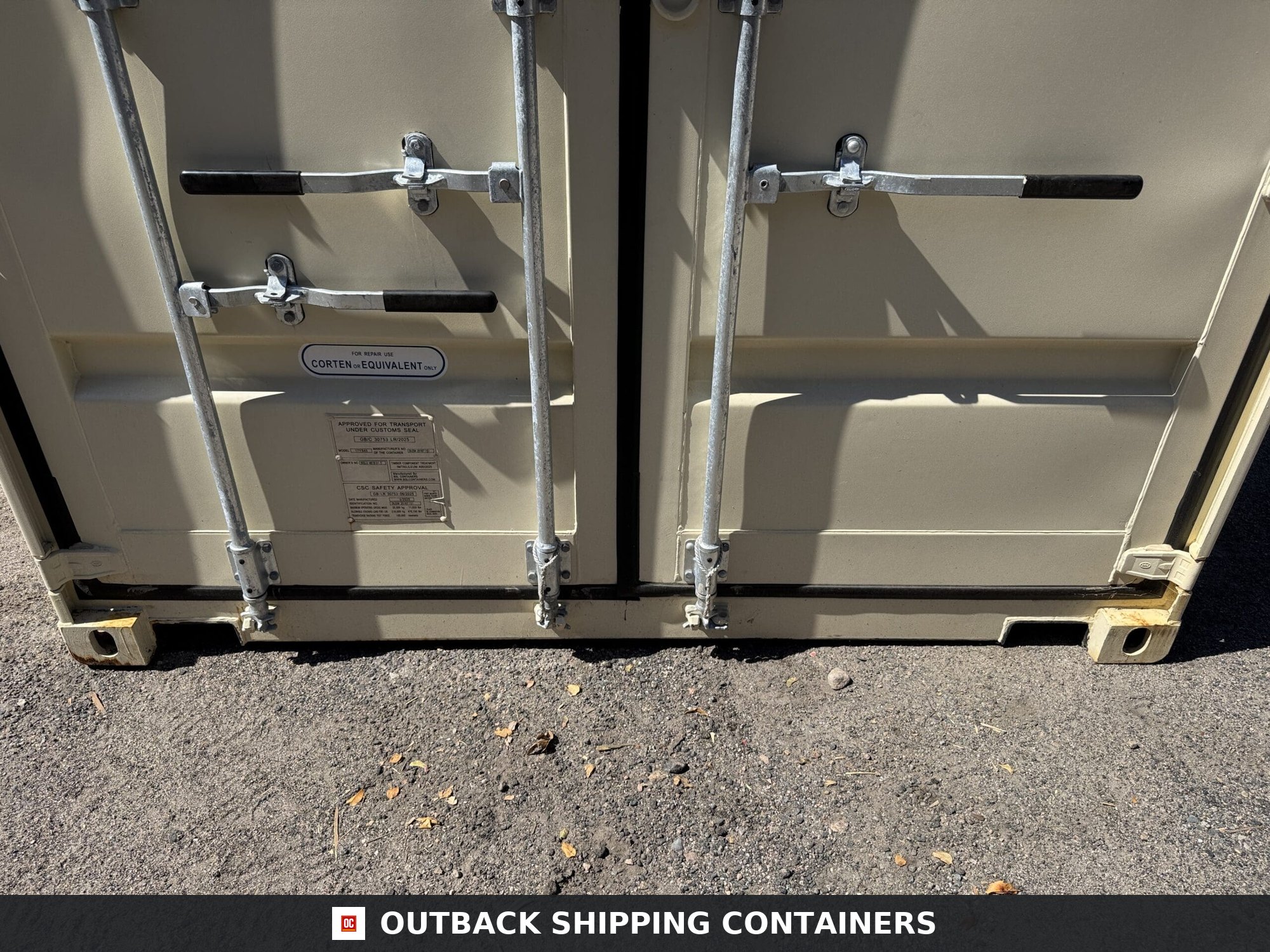 40ft New High Cube Shipping Container – Wind & Watertight – Beige — 40ft — new (image 6 of 12)