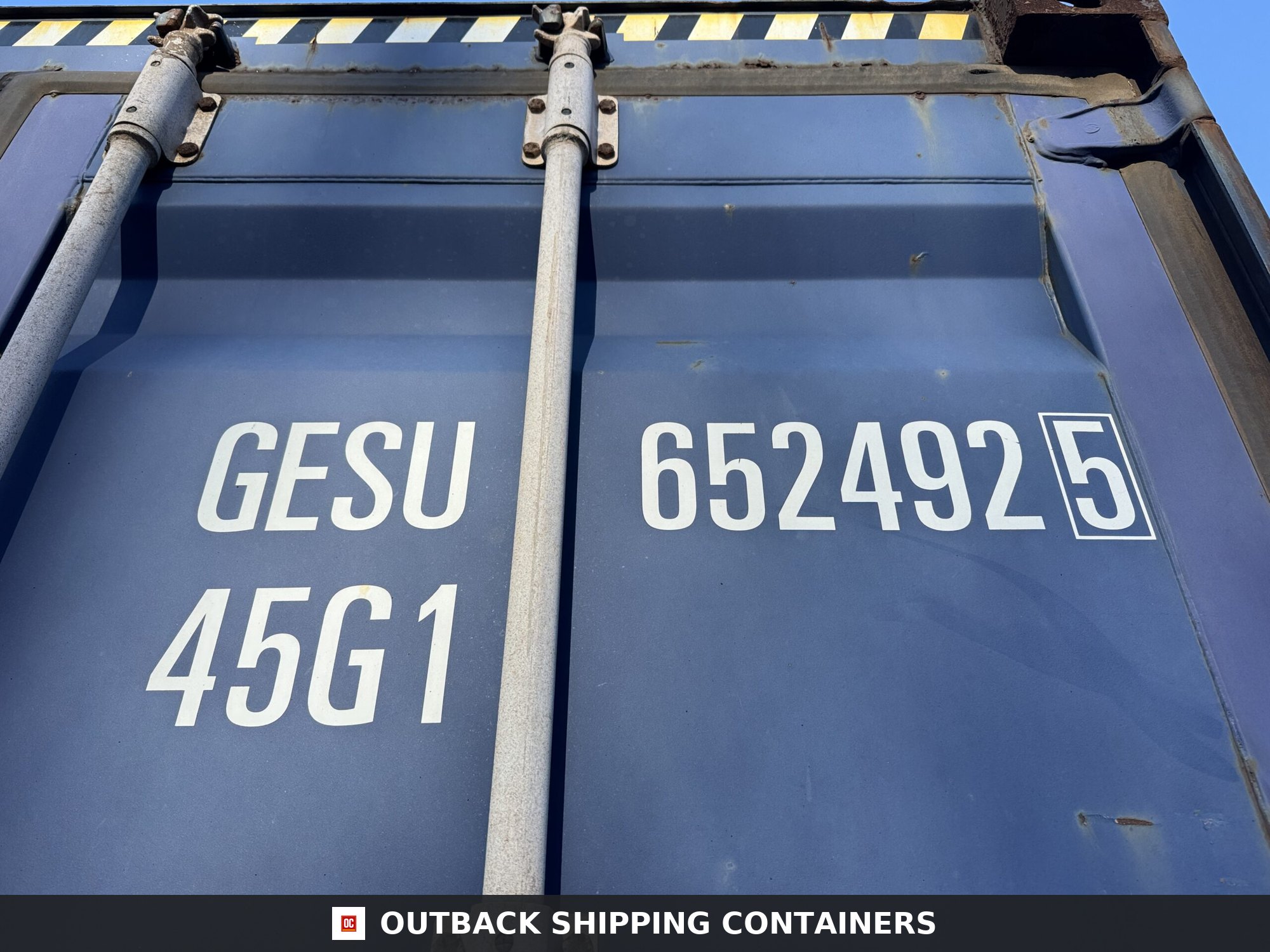 40ft Used High Cube Shipping Container – Wind & Watertight – Blue — 40ft — used (image 3 of 12)