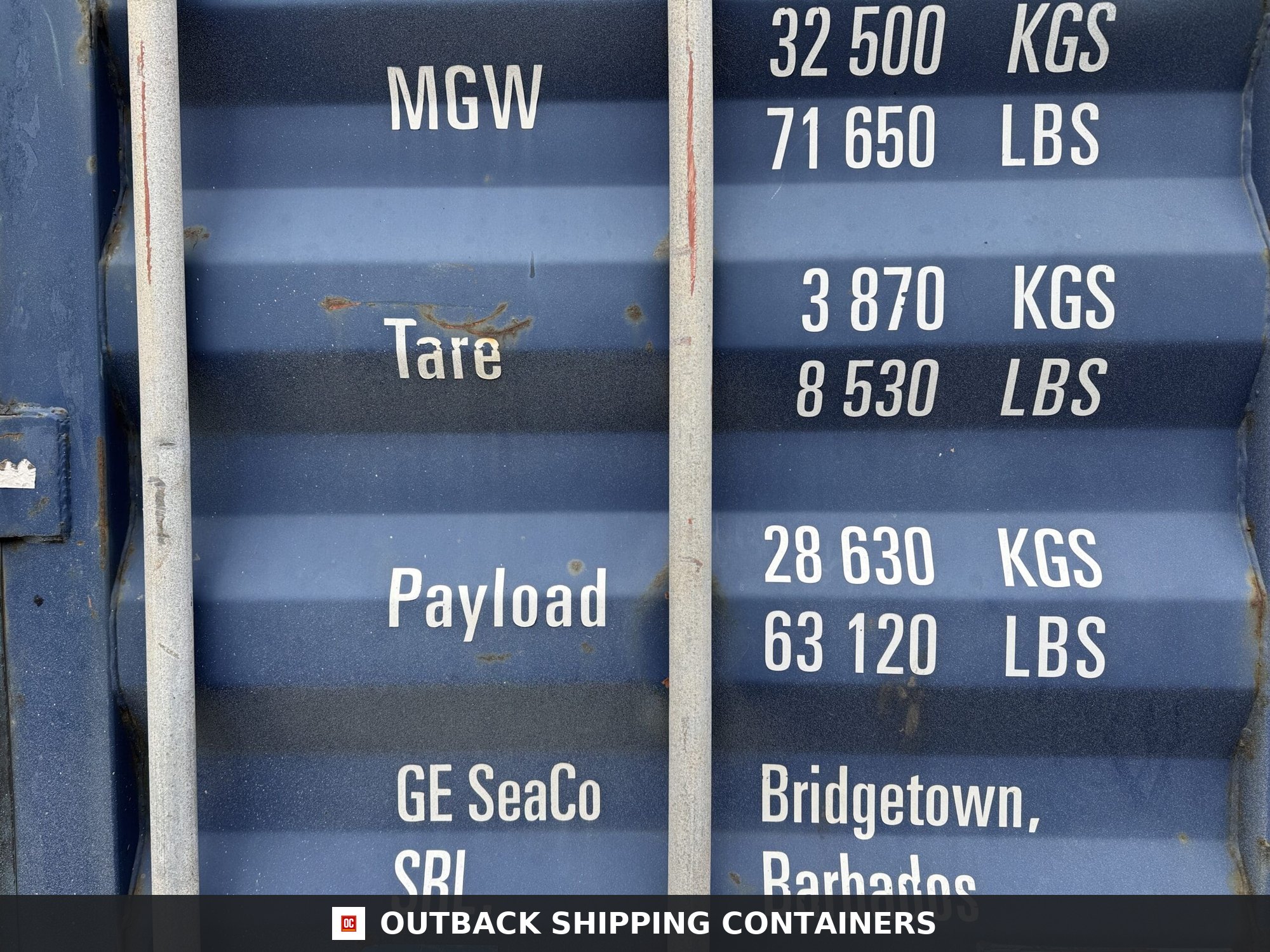 40ft Used High Cube Shipping Container – Wind & Watertight – Blue — 40ft — used (image 5 of 12)