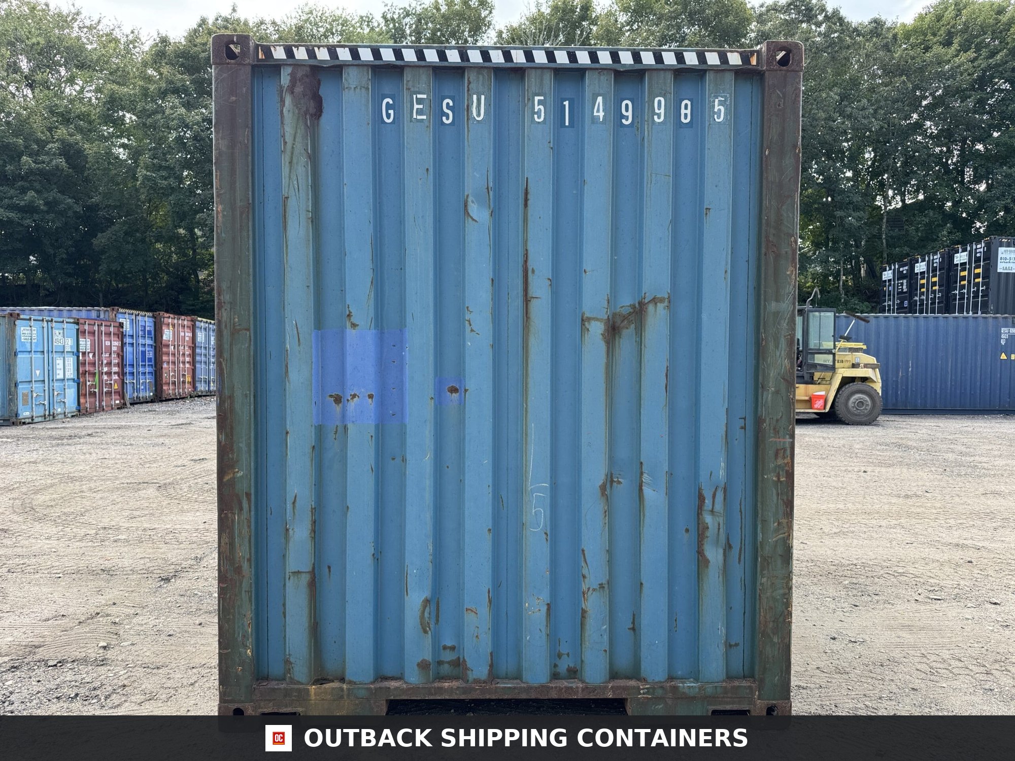 40ft Used High Cube Shipping Container – Wind & Watertight – Blue — 40ft — used (image 9 of 12)