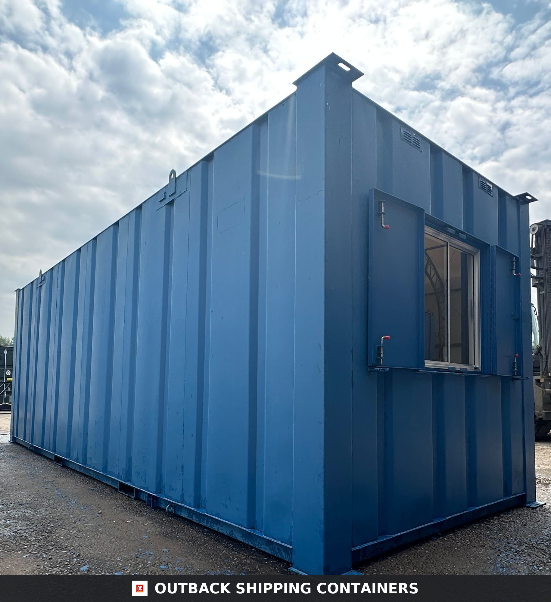 24x9ft for Sale — Window and Shutter Detail | Outback Shipping Containers 24x9ft — Office / Canteen — Building Site Accommodation — Portable Anti-Vandal - image 7