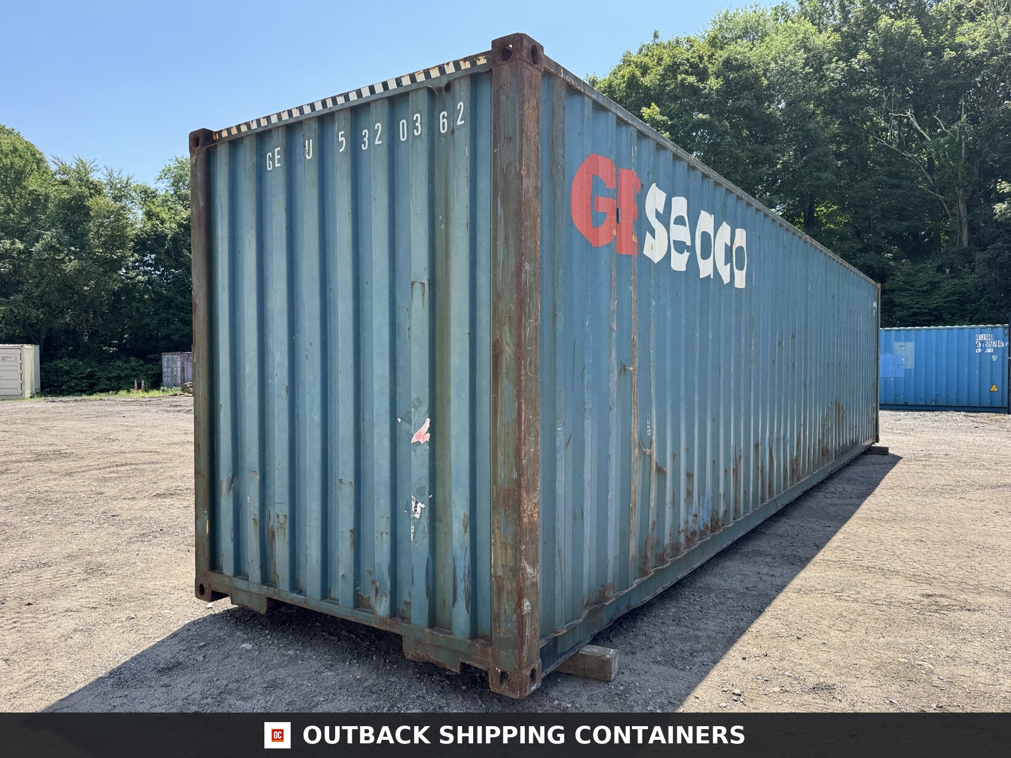 40ft Used High Cube Shipping Container – Wind & Watertight – Blue — 40ft — used (image 9 of 12)